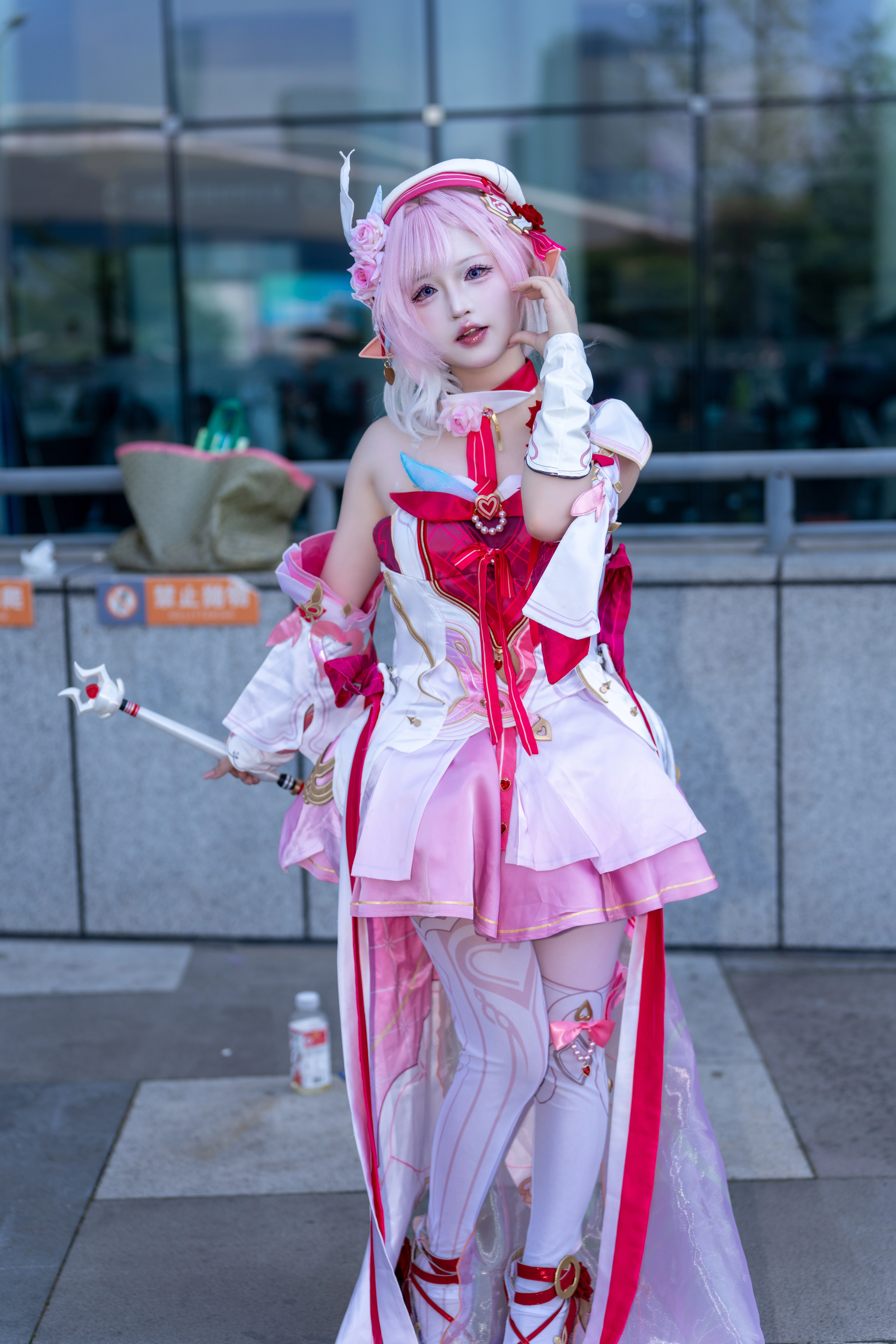 【エリシア コスプレ】崩壊3rdのピンクの愛の神が降臨 - 3 枚目