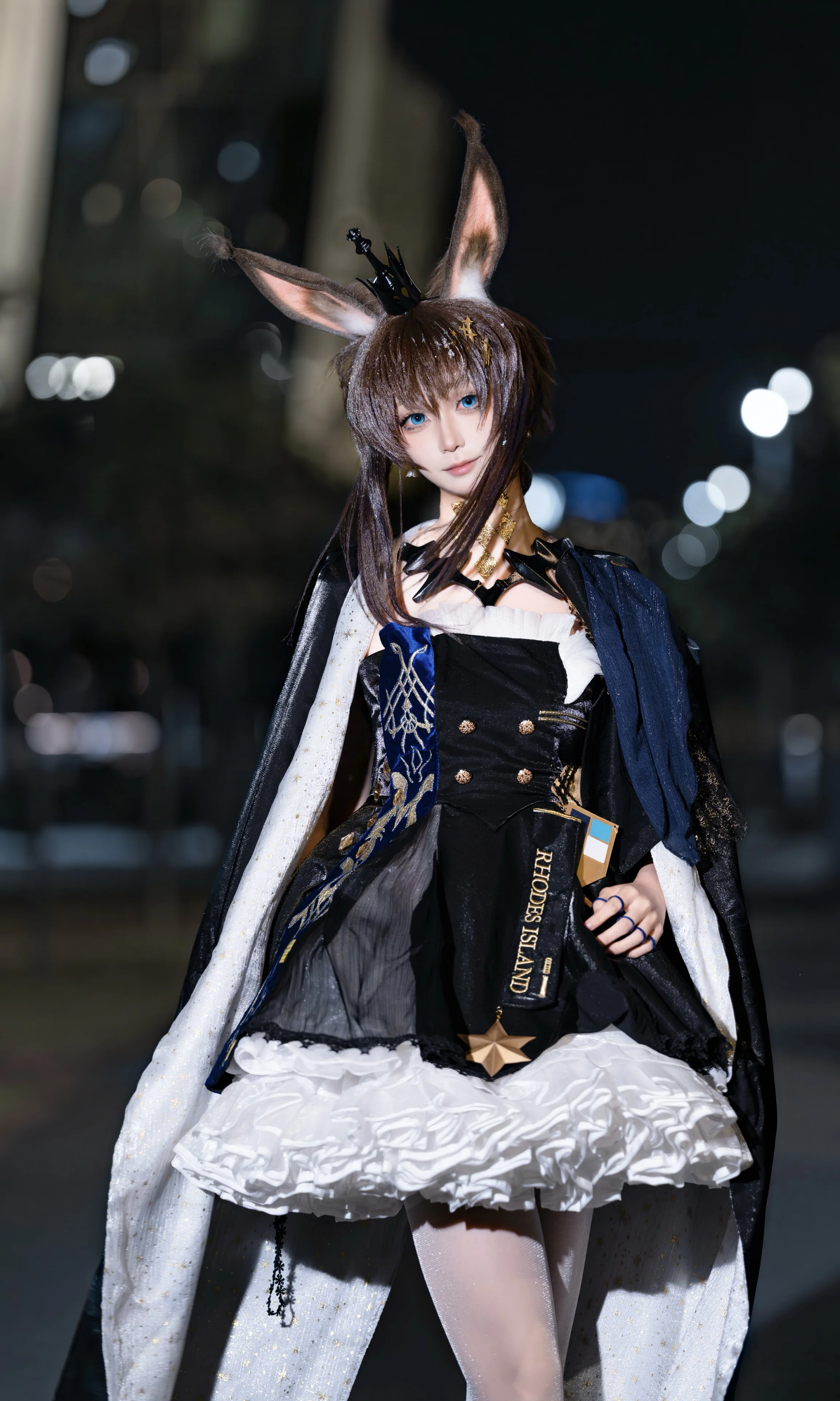 【阿米婭cos】夜風中的音律，穿上這套寰宇獨奏的感想