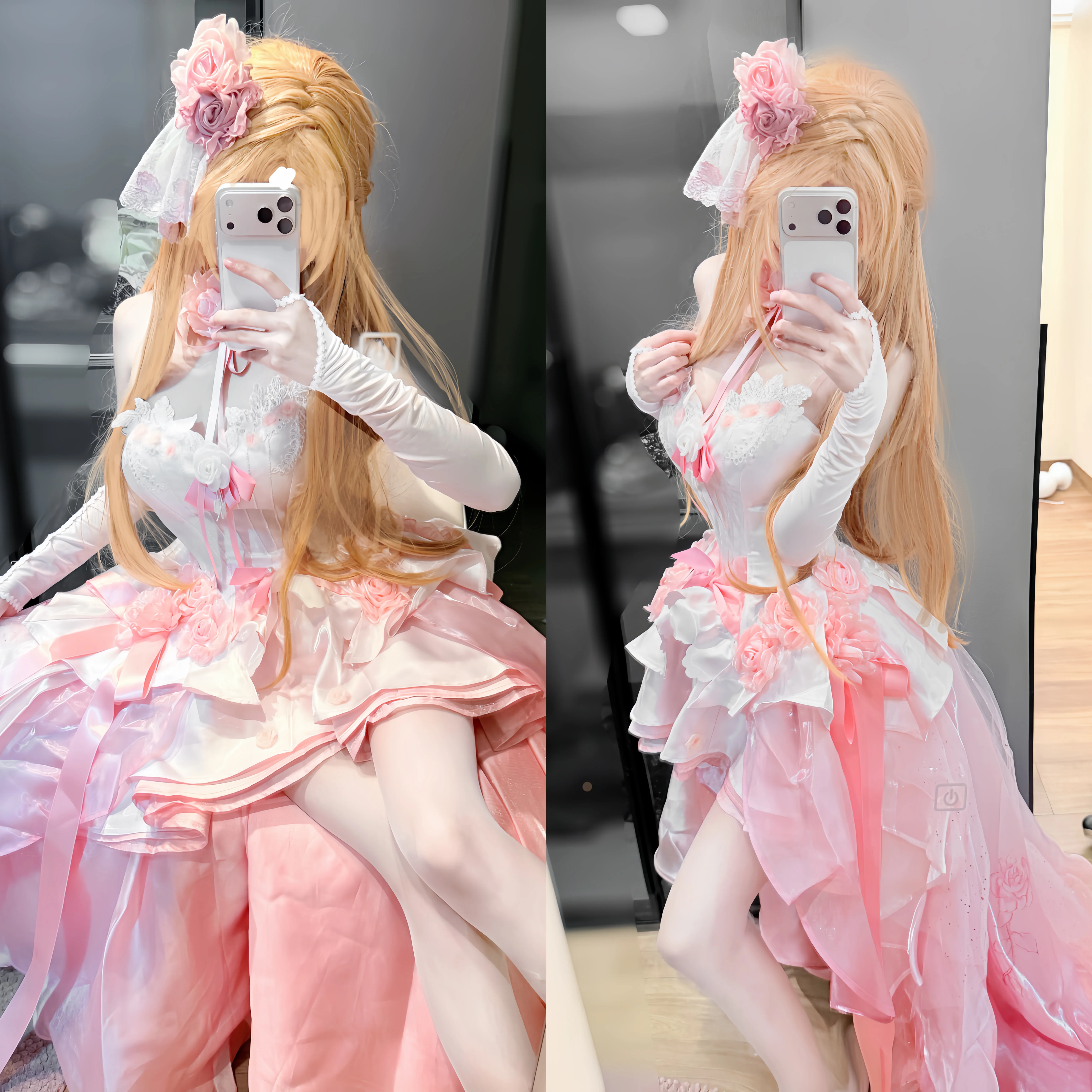 【亚丝娜cos】刀剑神域花嫁的惊艳瞬间 - 第3张