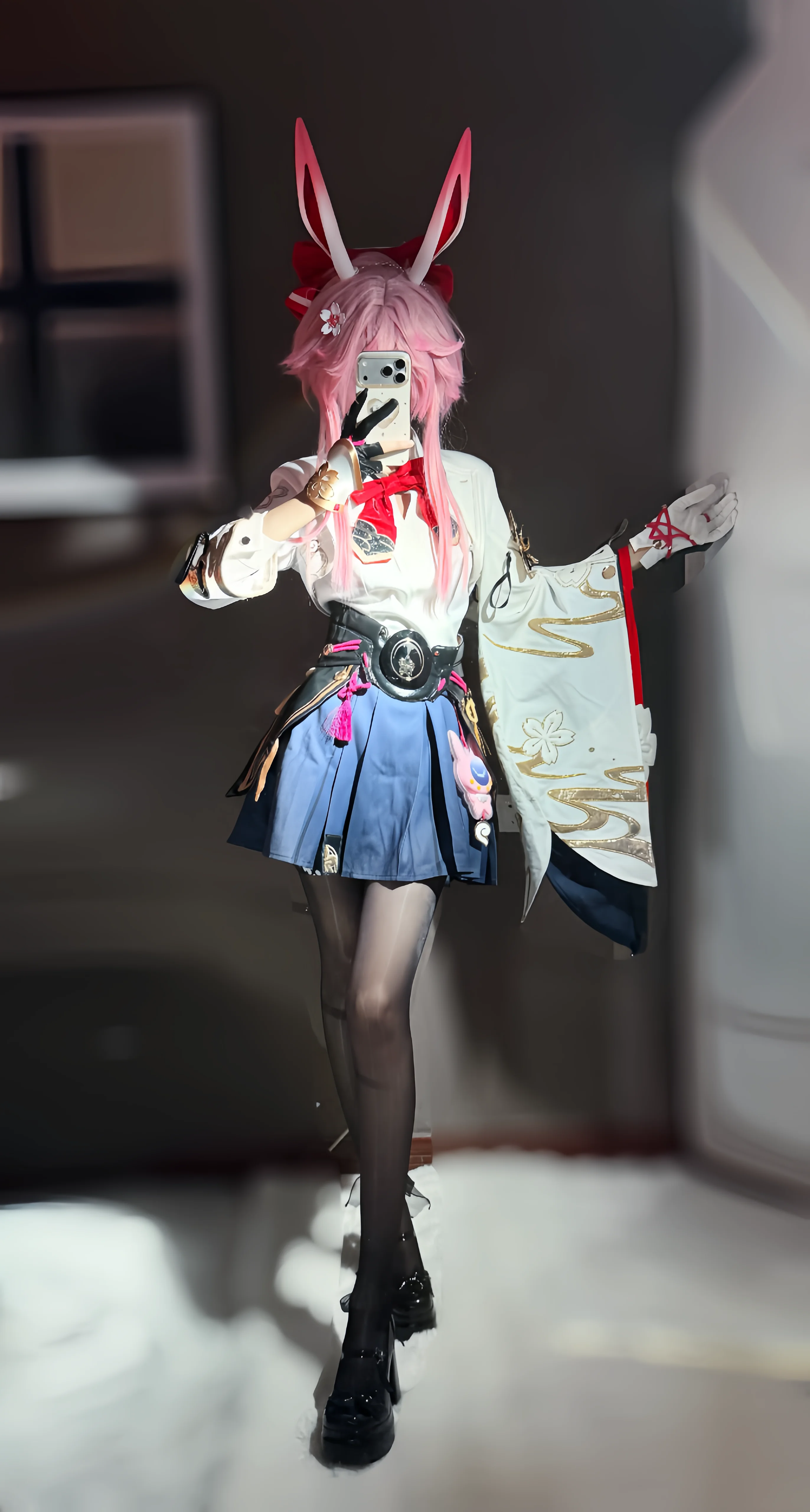 【緋英cos】崩壞星穹鐵道里的粉色兔耳，細節控的賽博試衣 - 第 2 張