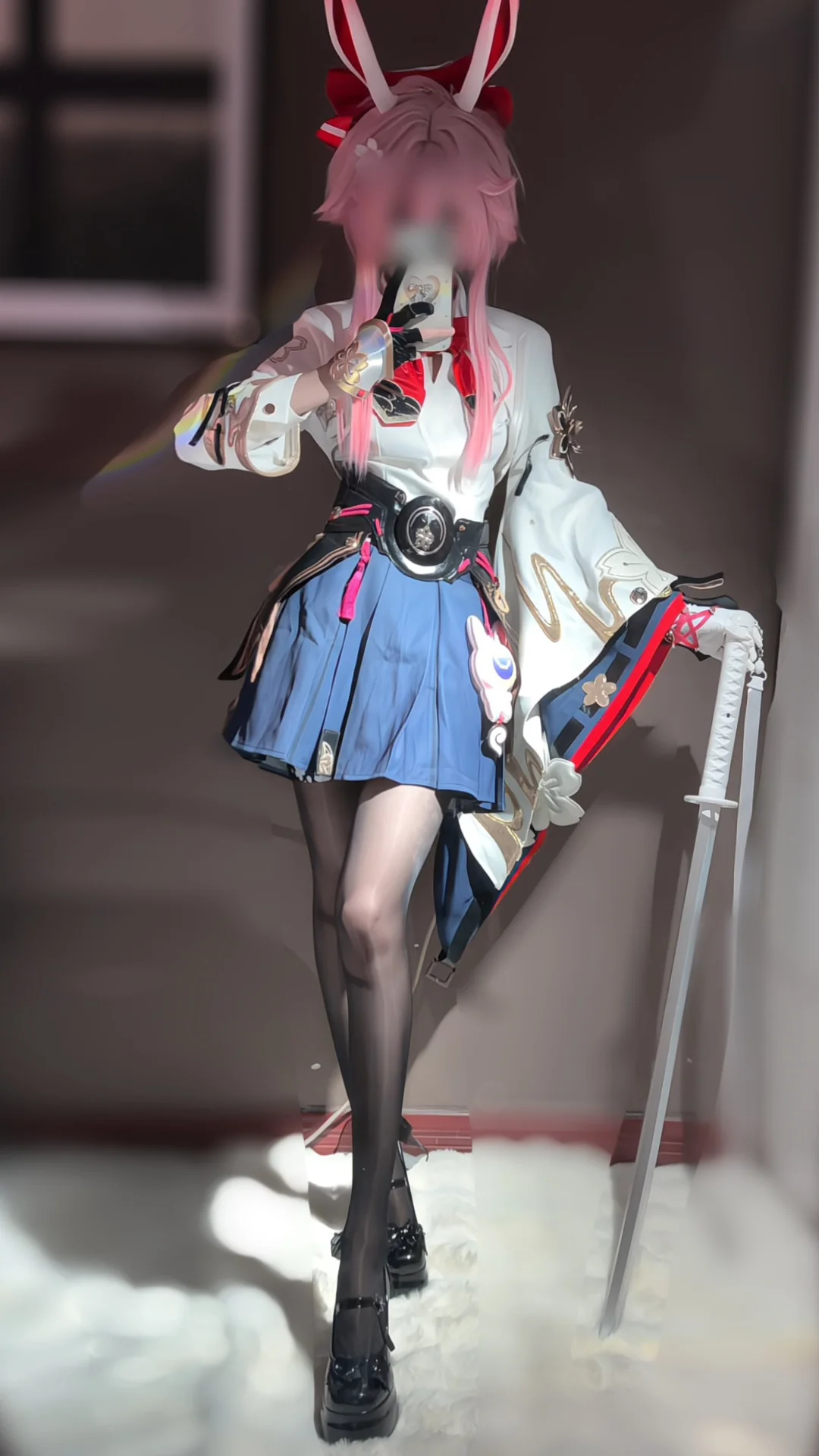【緋英cos】崩壞星穹鐵道里的粉色兔耳，細節控的賽博試衣 - 第 3 張