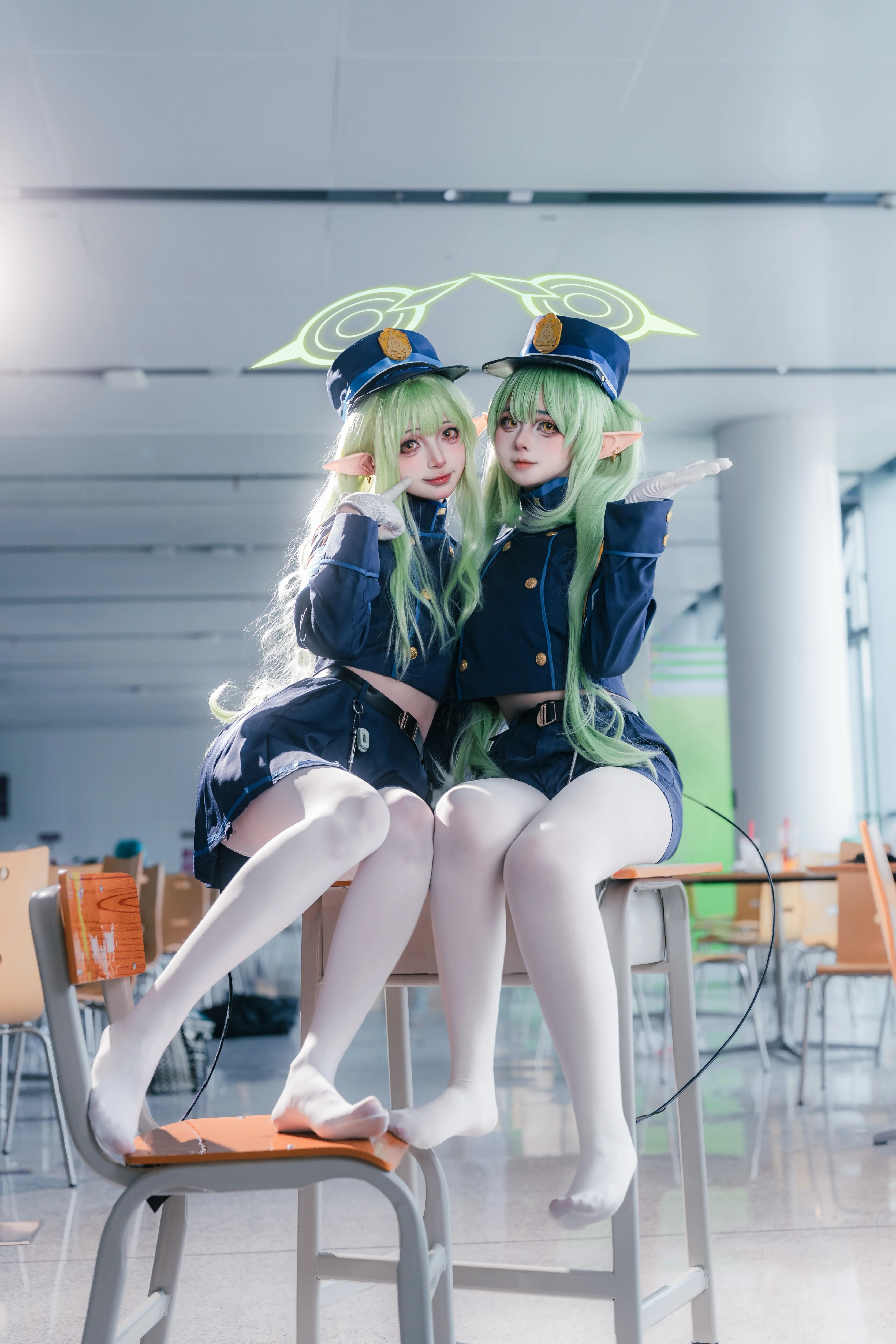 【橘光橘望cos】蔚蓝档案铁道双子校园日常 - 第 2 张
