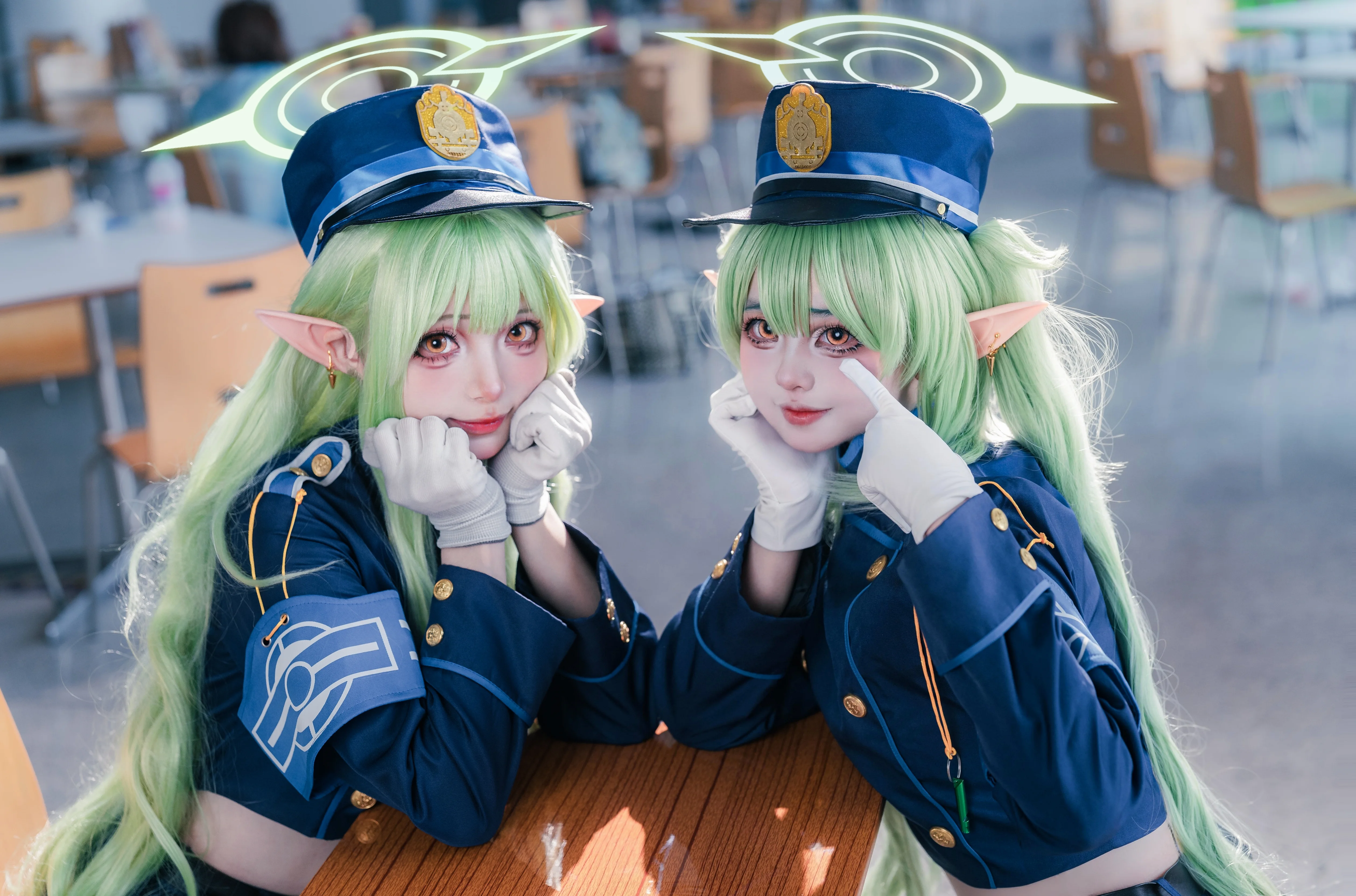 【橘光橘望cos】蔚蓝档案铁道双子校园日常 - 第 4 张