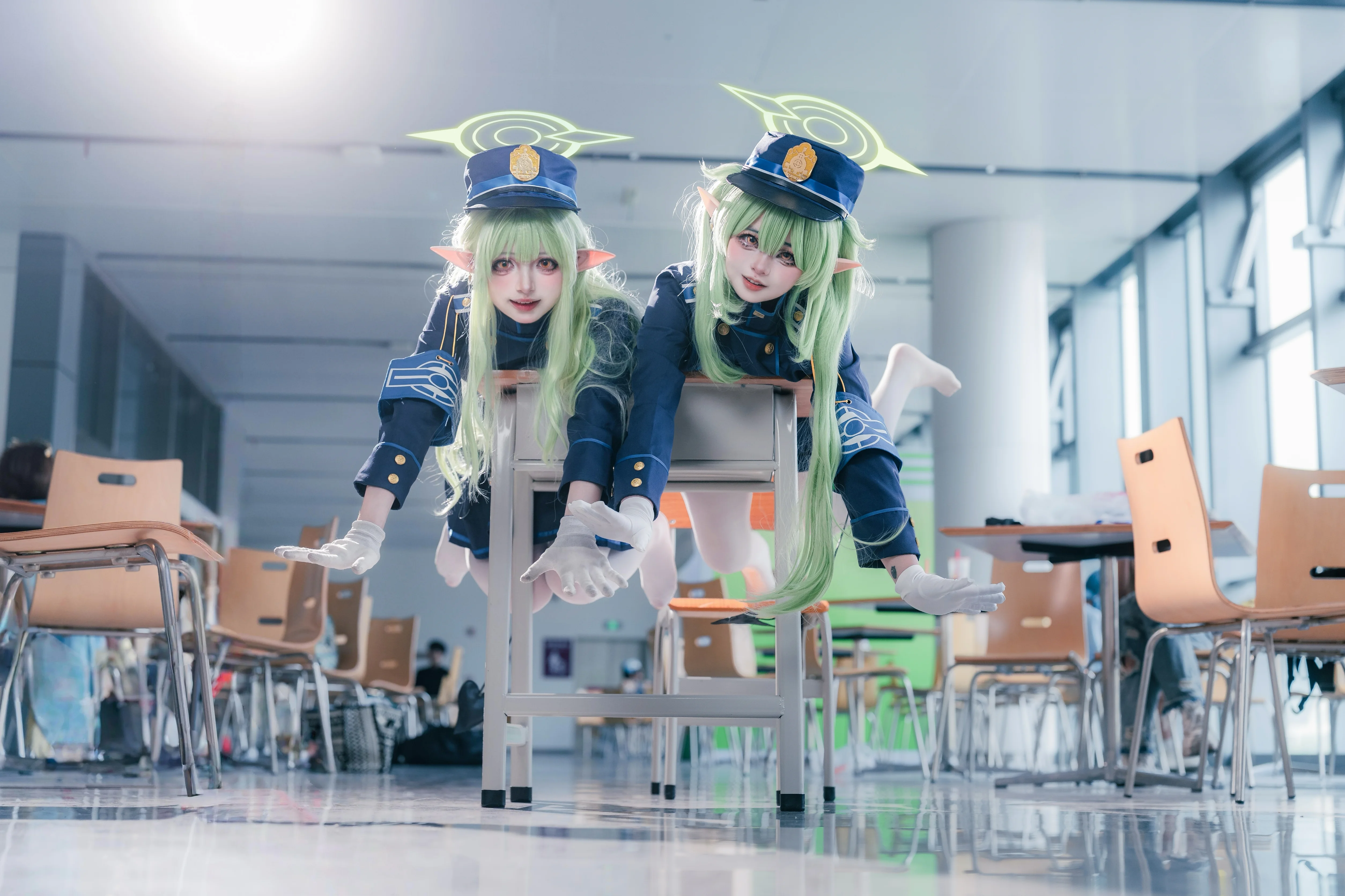 【橘光橘望cos】蔚蓝档案铁道双子校园日常 - 第 5 张