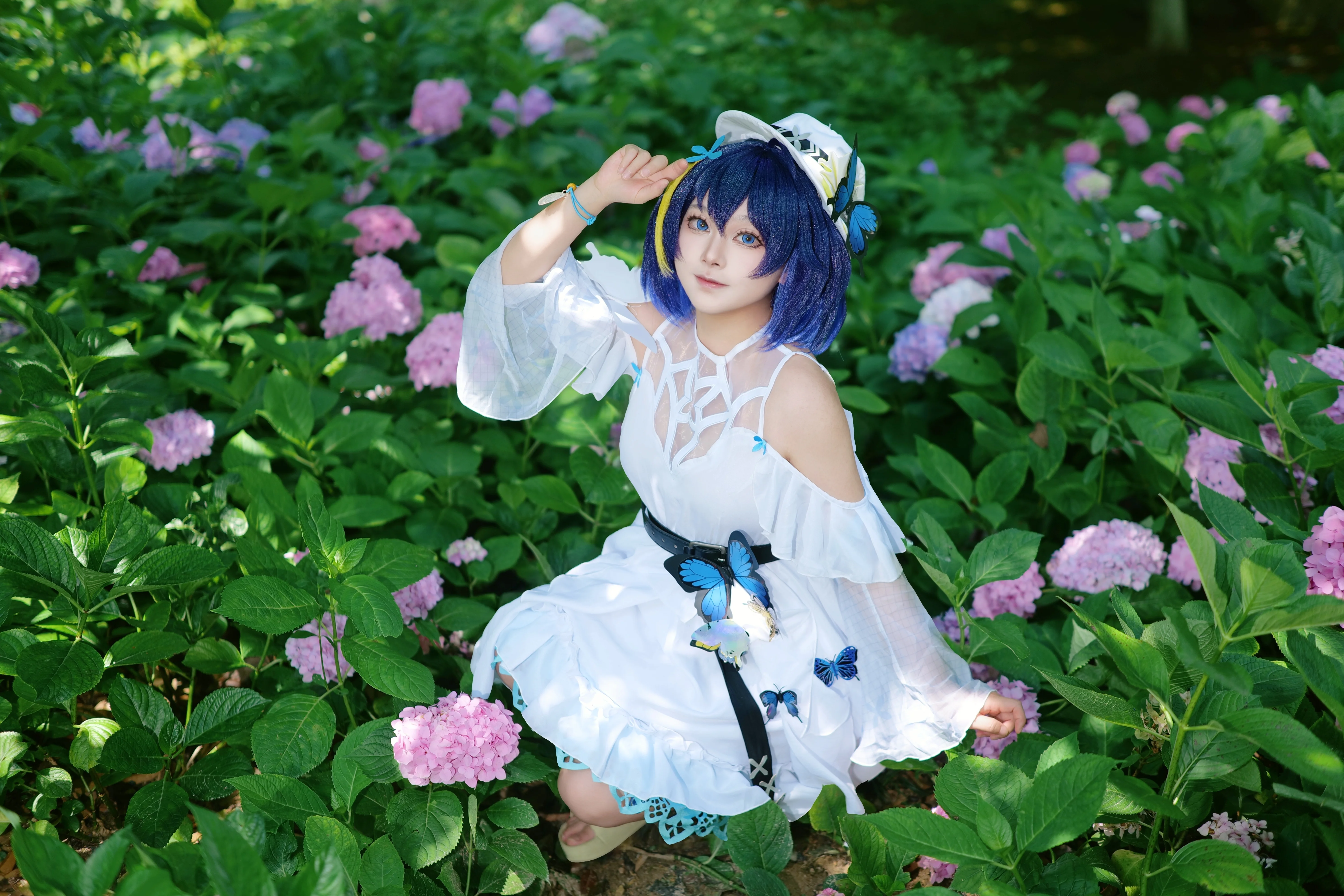 【希兒cos】崩壞三夏雪鈴蘭，初夏的繡球花海 - 第 7 張