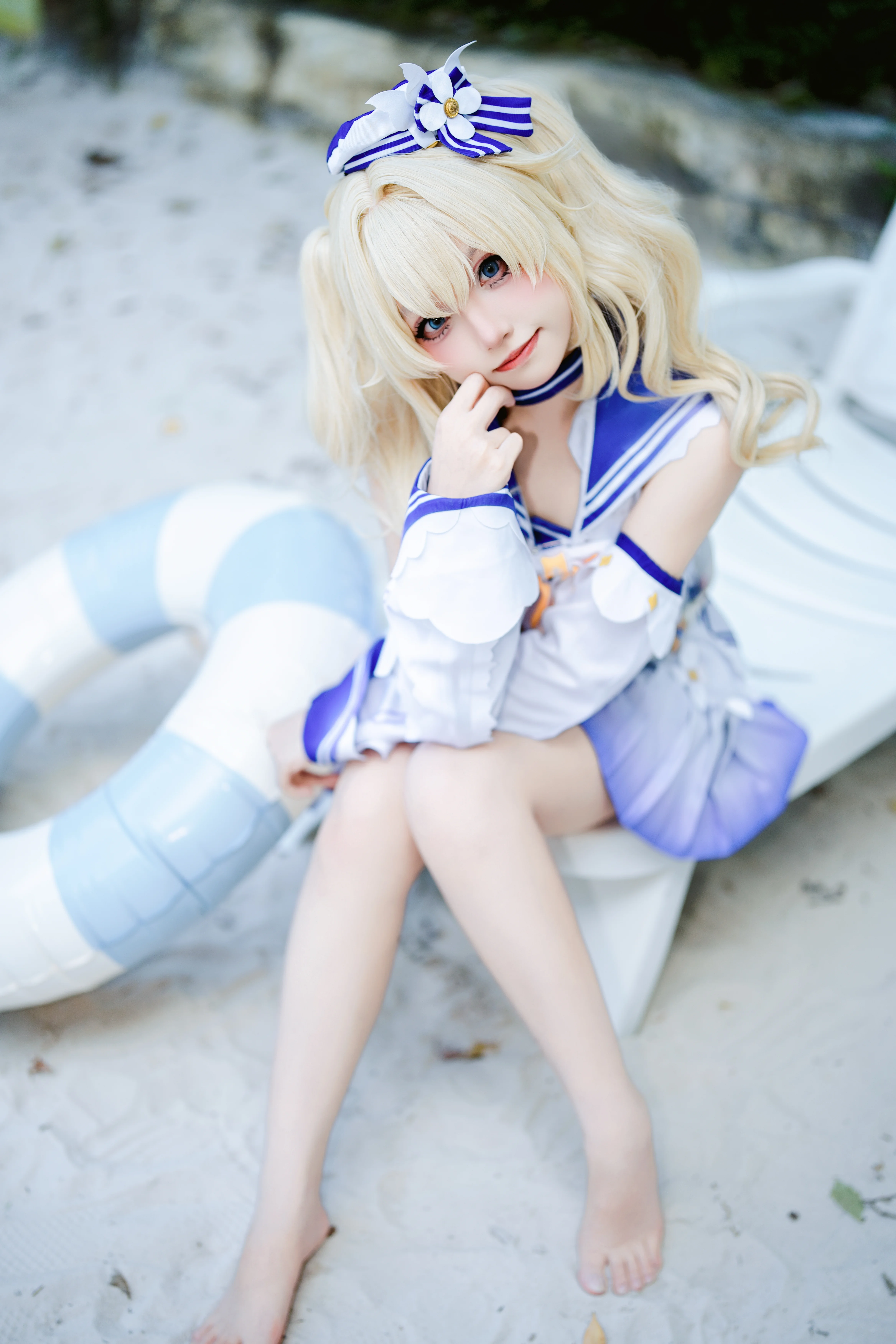 【芭芭拉cos】在长隆水上乐园还原原神的治愈夏日 - 第4张