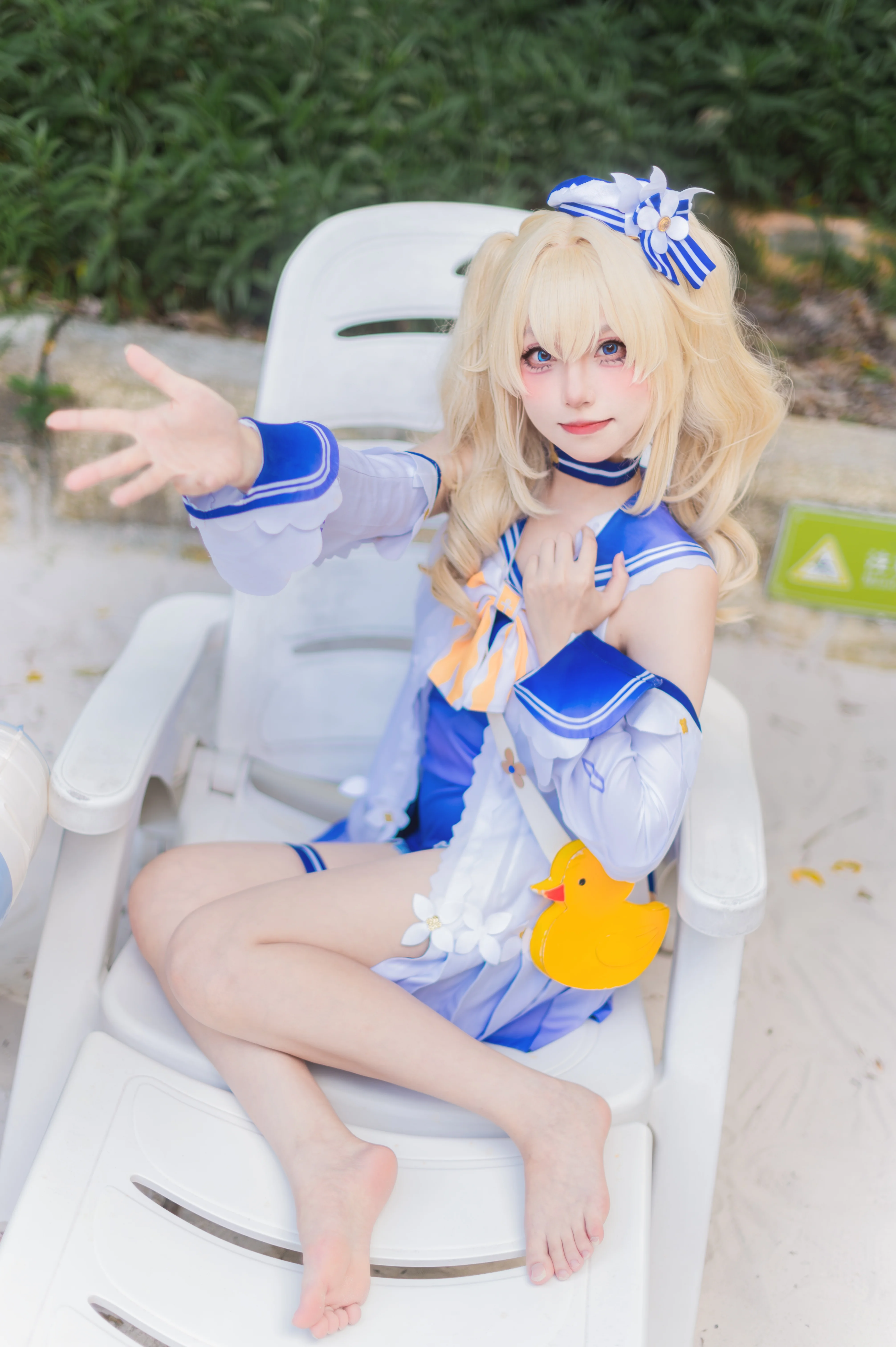 【芭芭拉cos】在长隆水上乐园邂逅夏日元气偶像 - 第3张
