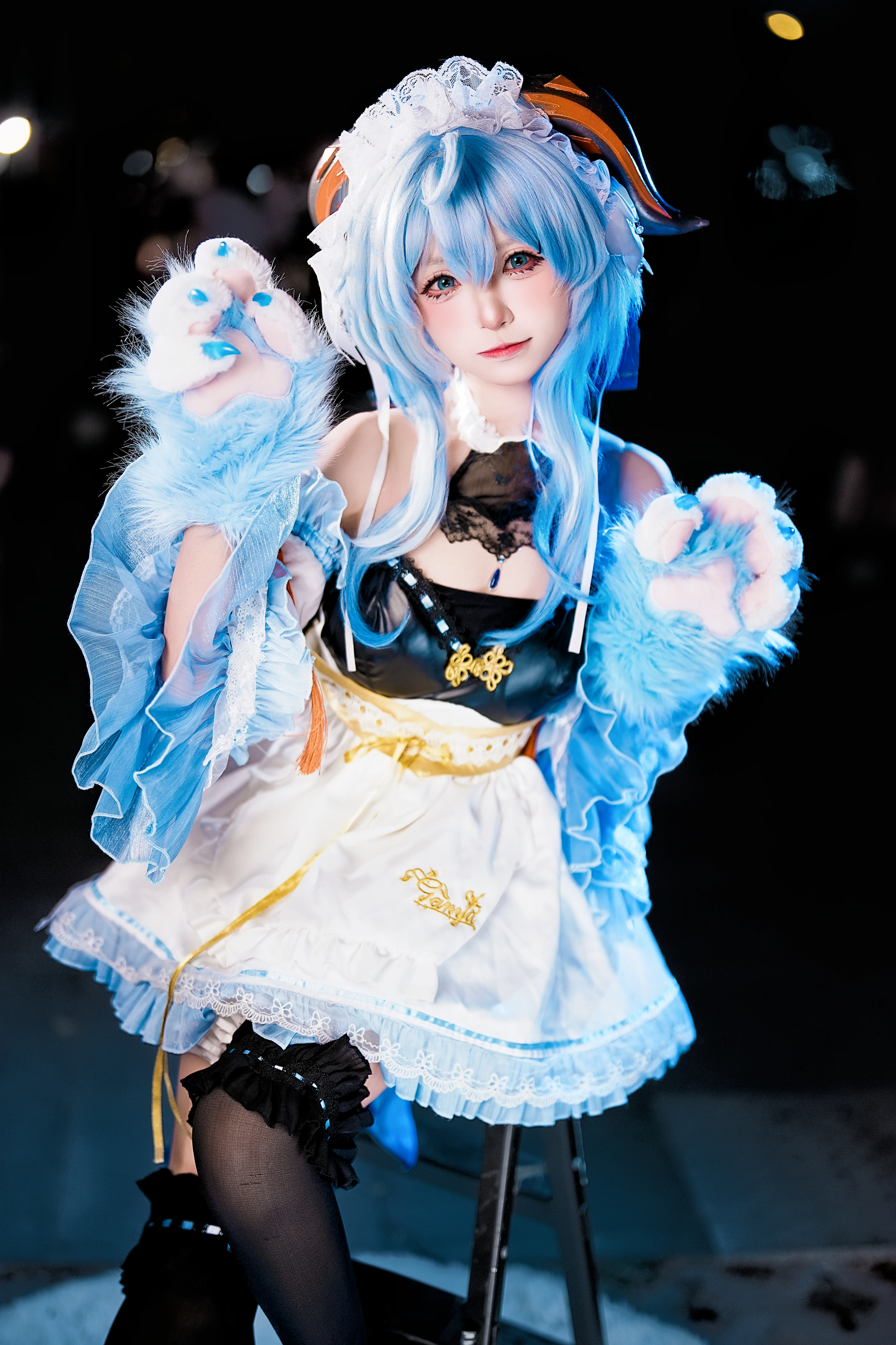 【甘雨cos】变身蓝莓小蛋糕，解锁璃月最甜的职场日常 - 第5张