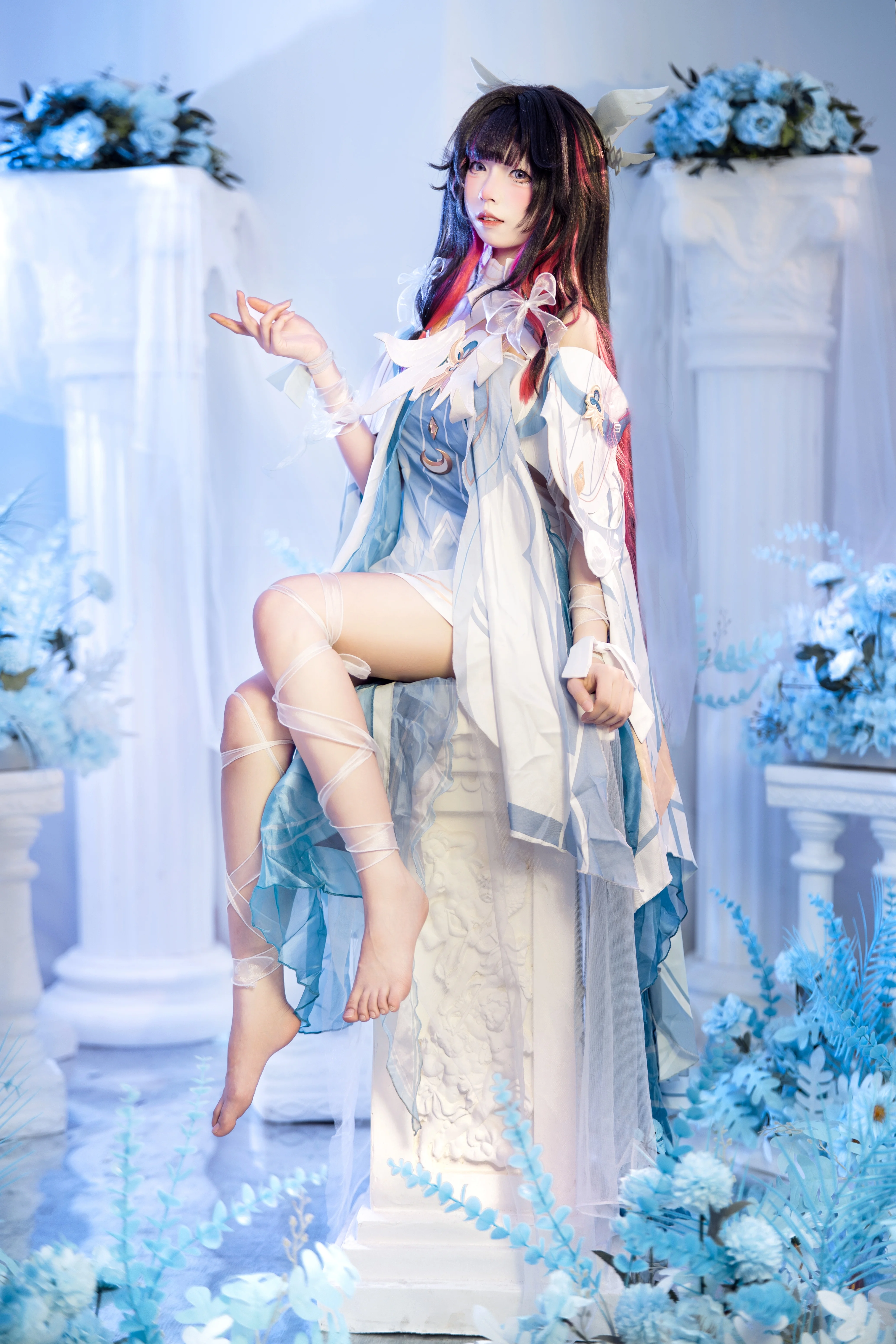 【哥伦比娅cos】原神月下的少女，静谧而空灵