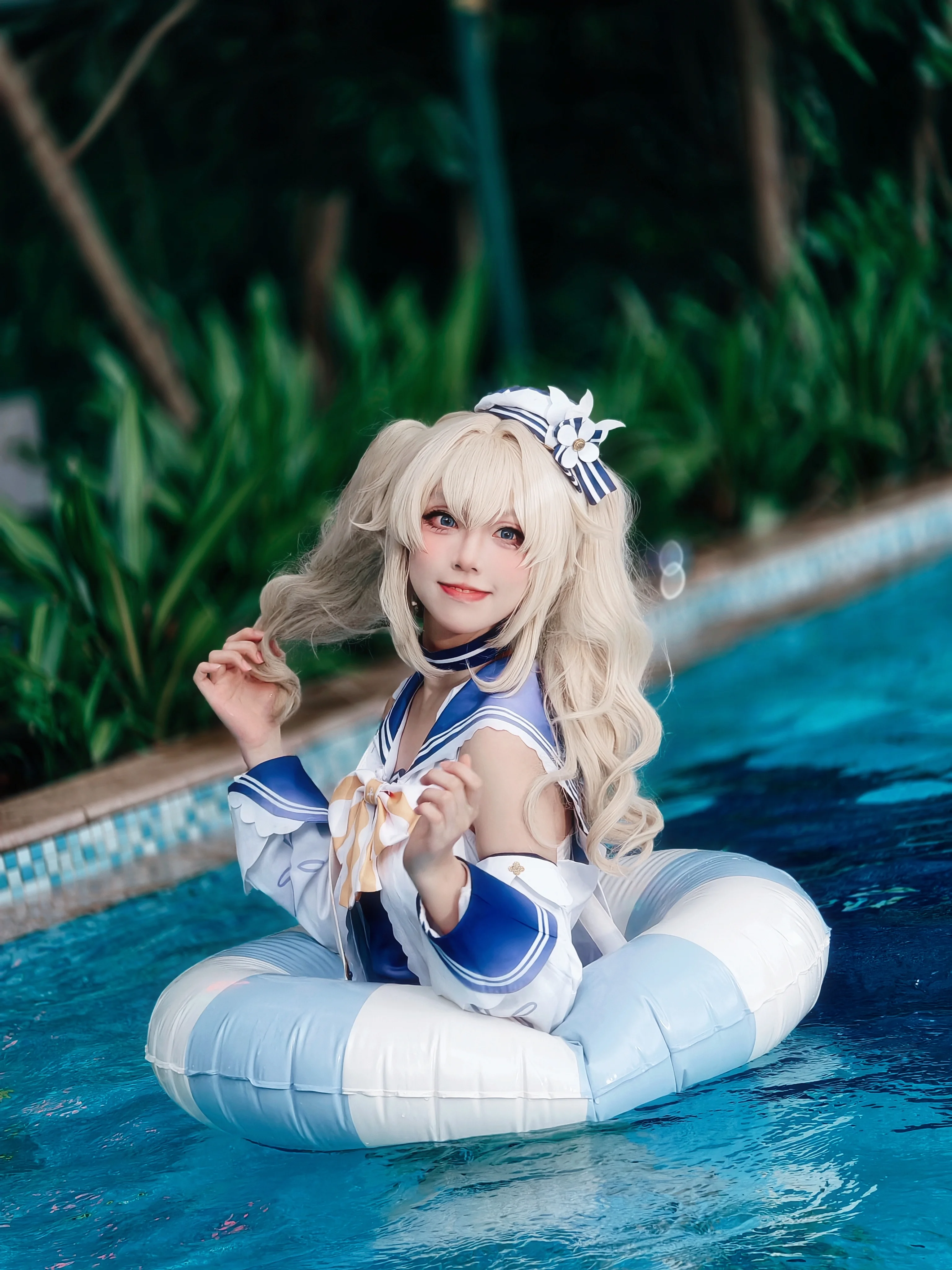 【芭芭拉cos】原神芭芭拉的夏日泳装记录 - 第 3 张