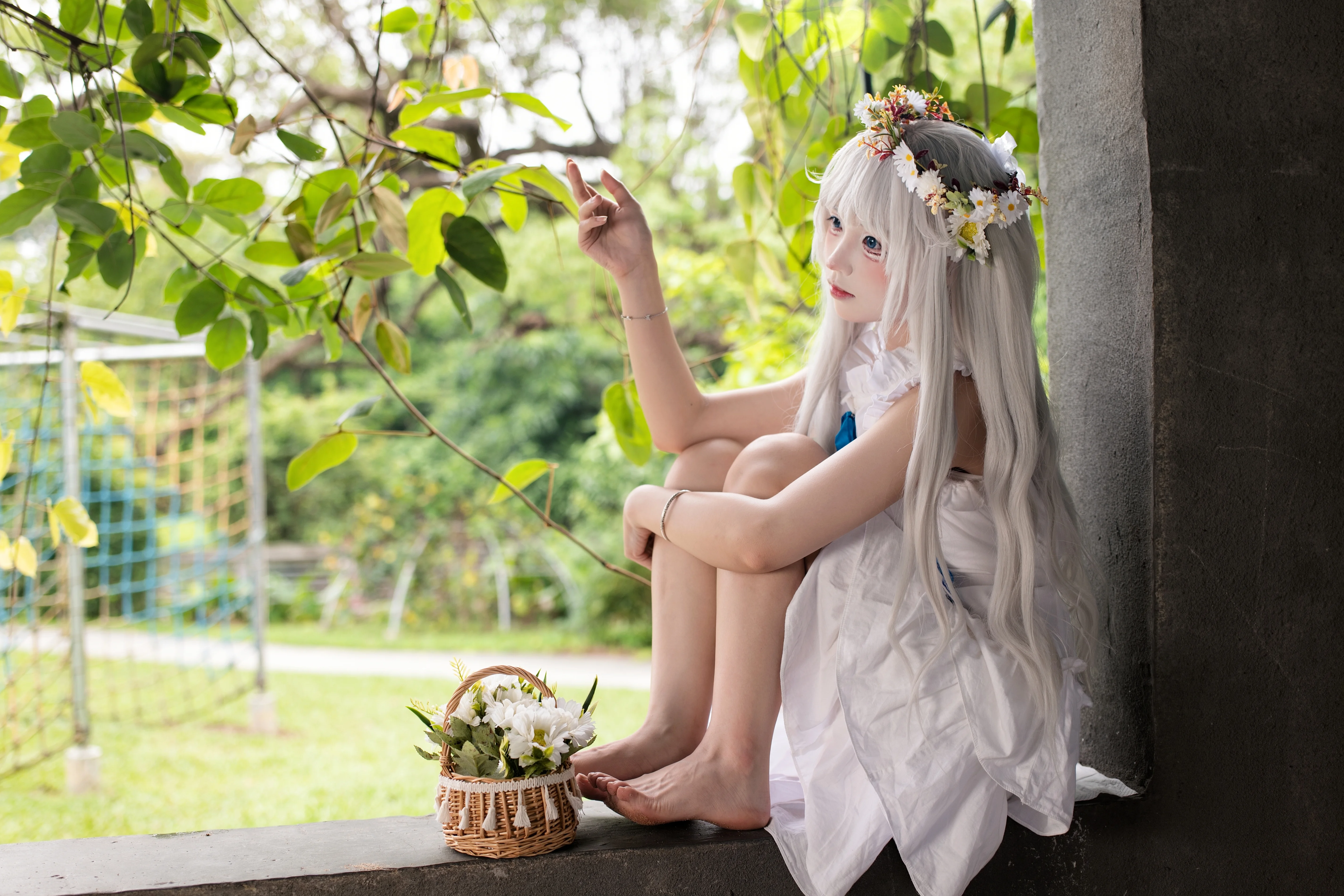 【面碼cos】那個夏天坡道上的她，我們仍未知道那天所看見的花的名字 - 第 1 張