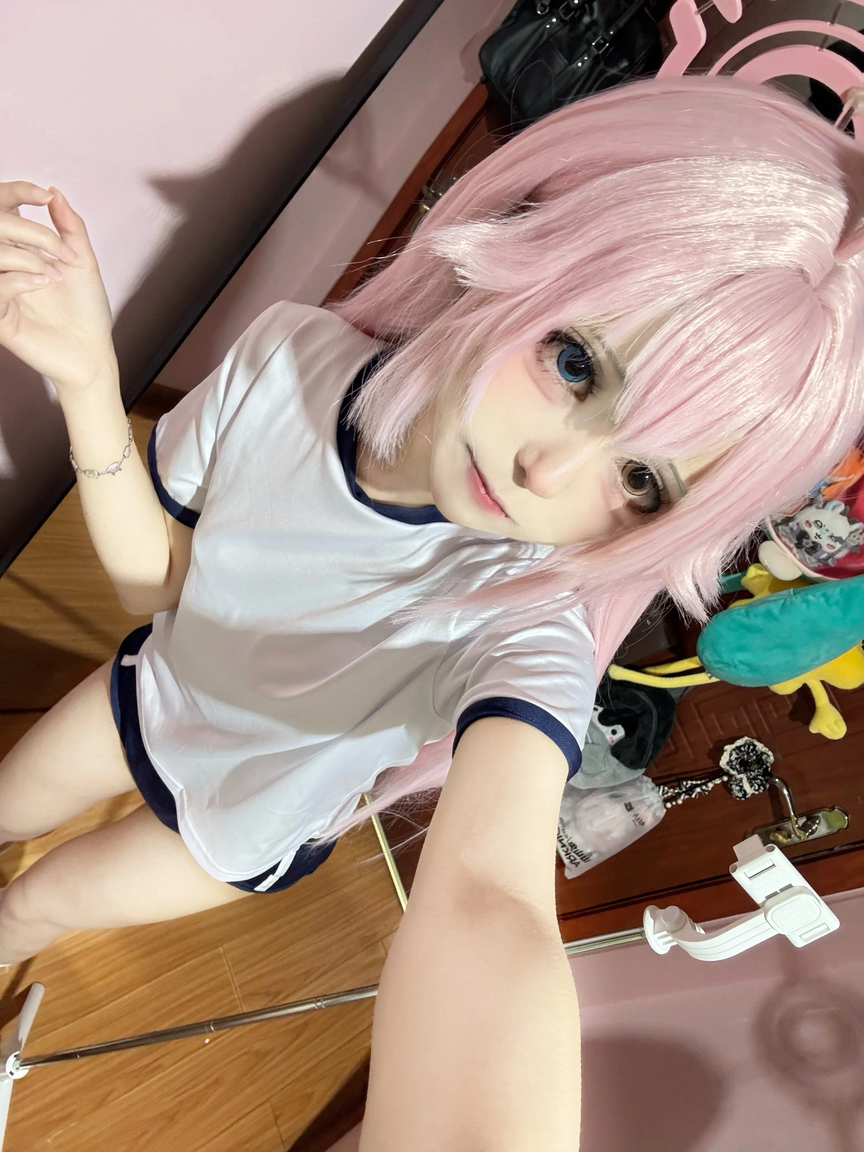 【小鳥遊星野cos】蔚藍檔案體操服，清爽日常感返圖 - 第 1 張