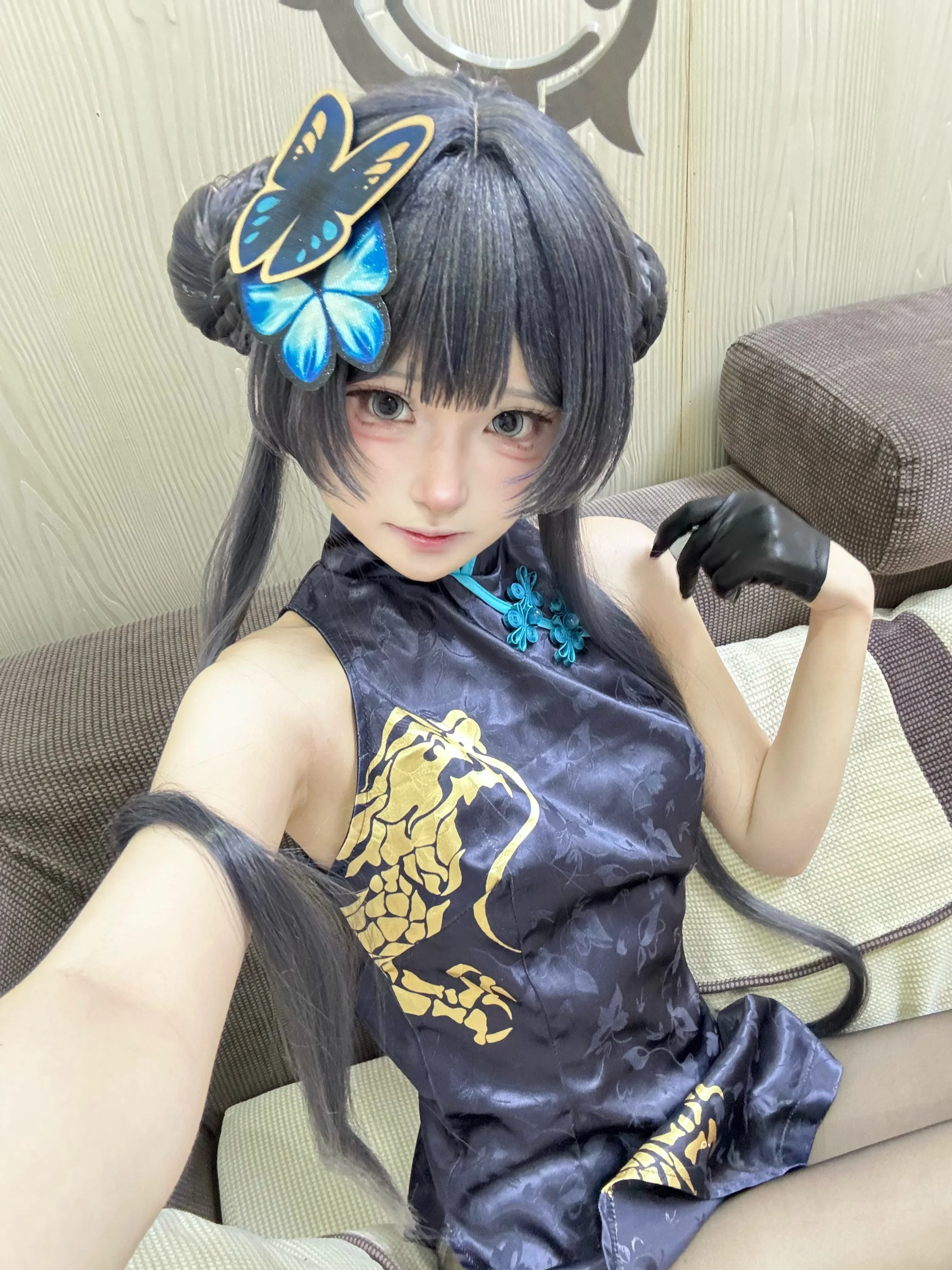 【龙华妃咲cos】蔚蓝档案中的优雅瞬间 - 第2张