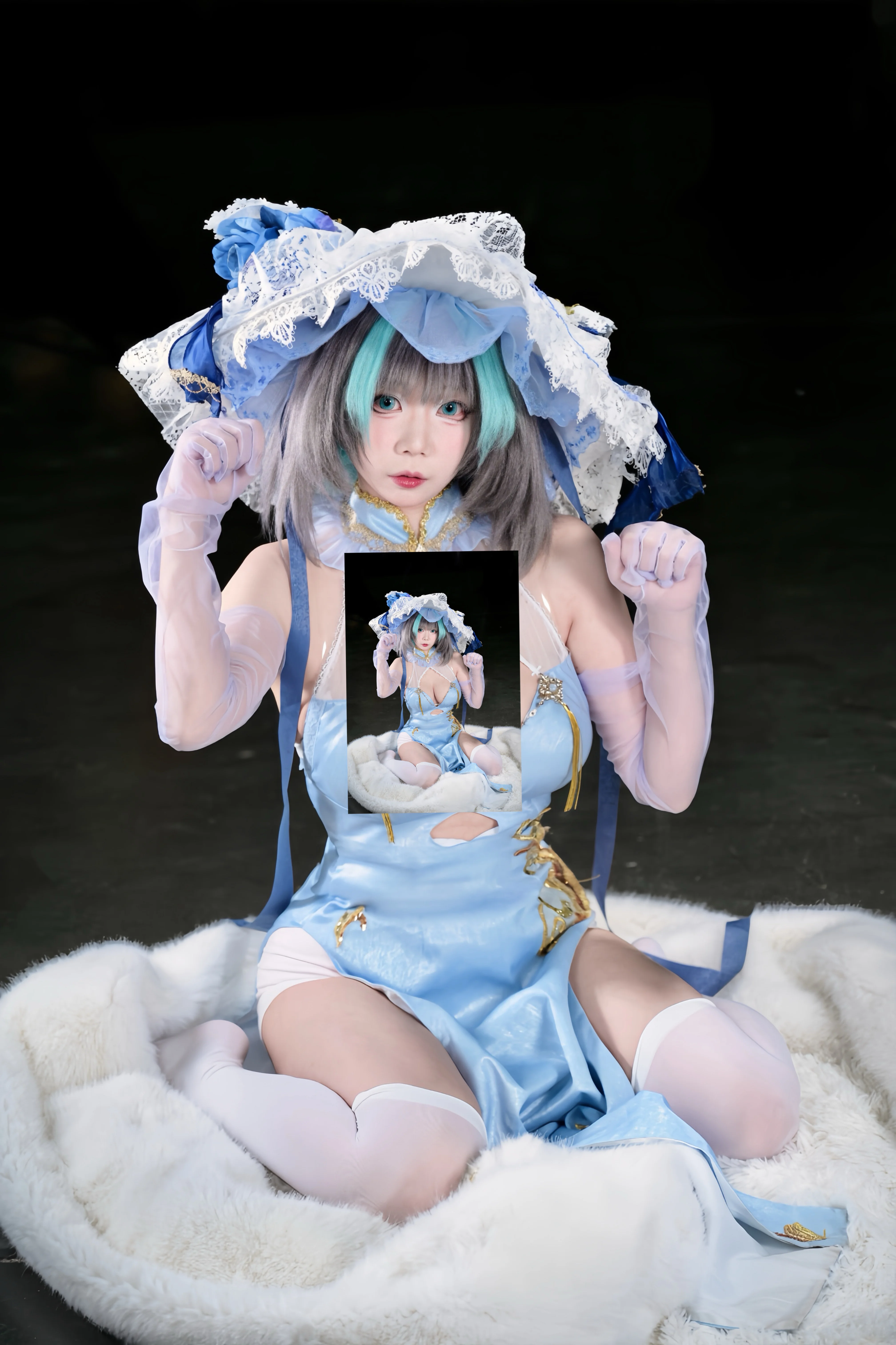 【柴郡cos】碧藍航線皇家重巡洋艦的旗袍風情 - 第 1 張