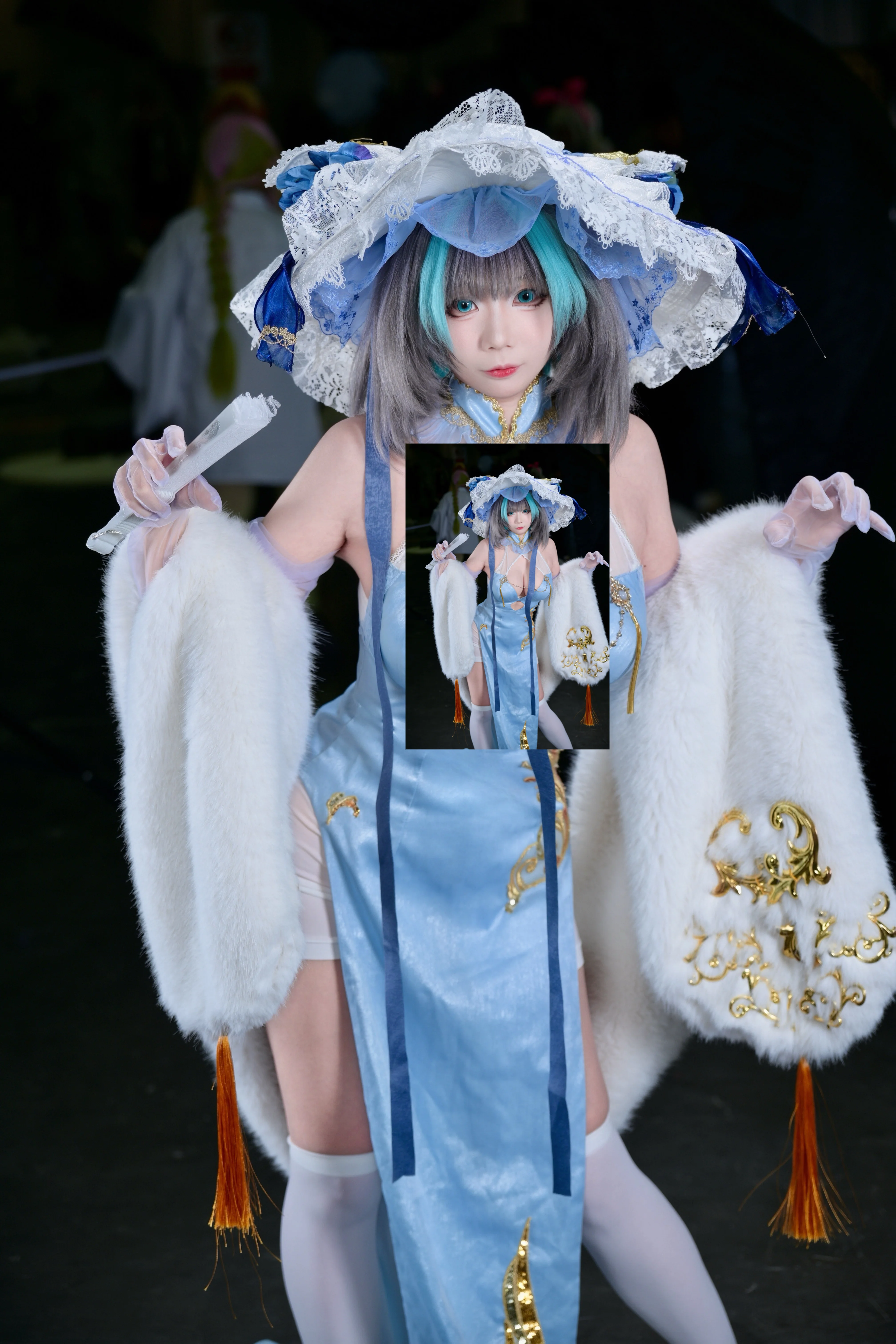 【チェシャー コスプレ】アズールレーン・ロイヤル所属重巡洋艦のチャイナドレスの風情