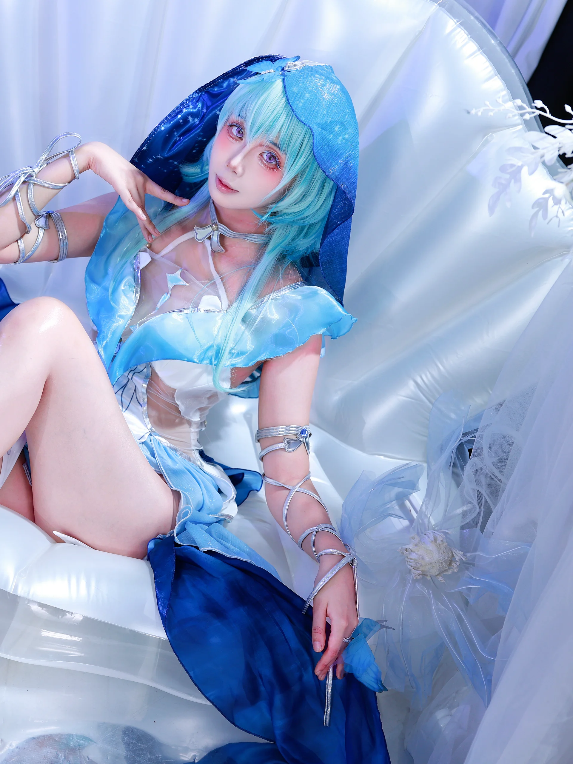 【守岸人cos】藍色海洋般的夢幻，這套造型的細節太戳我了 - 第 2 張