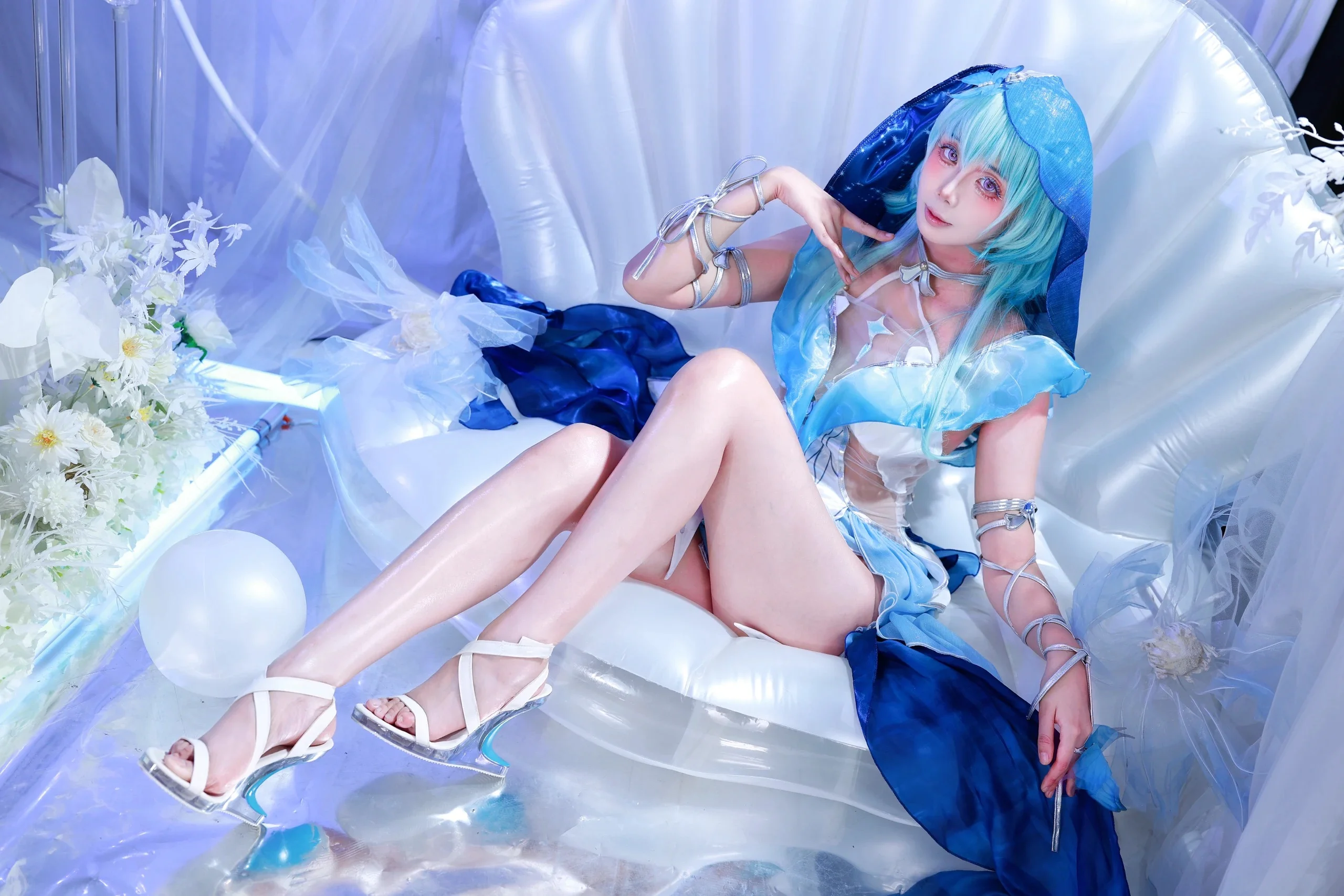 【守岸人cos】藍色海洋般的夢幻，這套造型的細節太戳我了