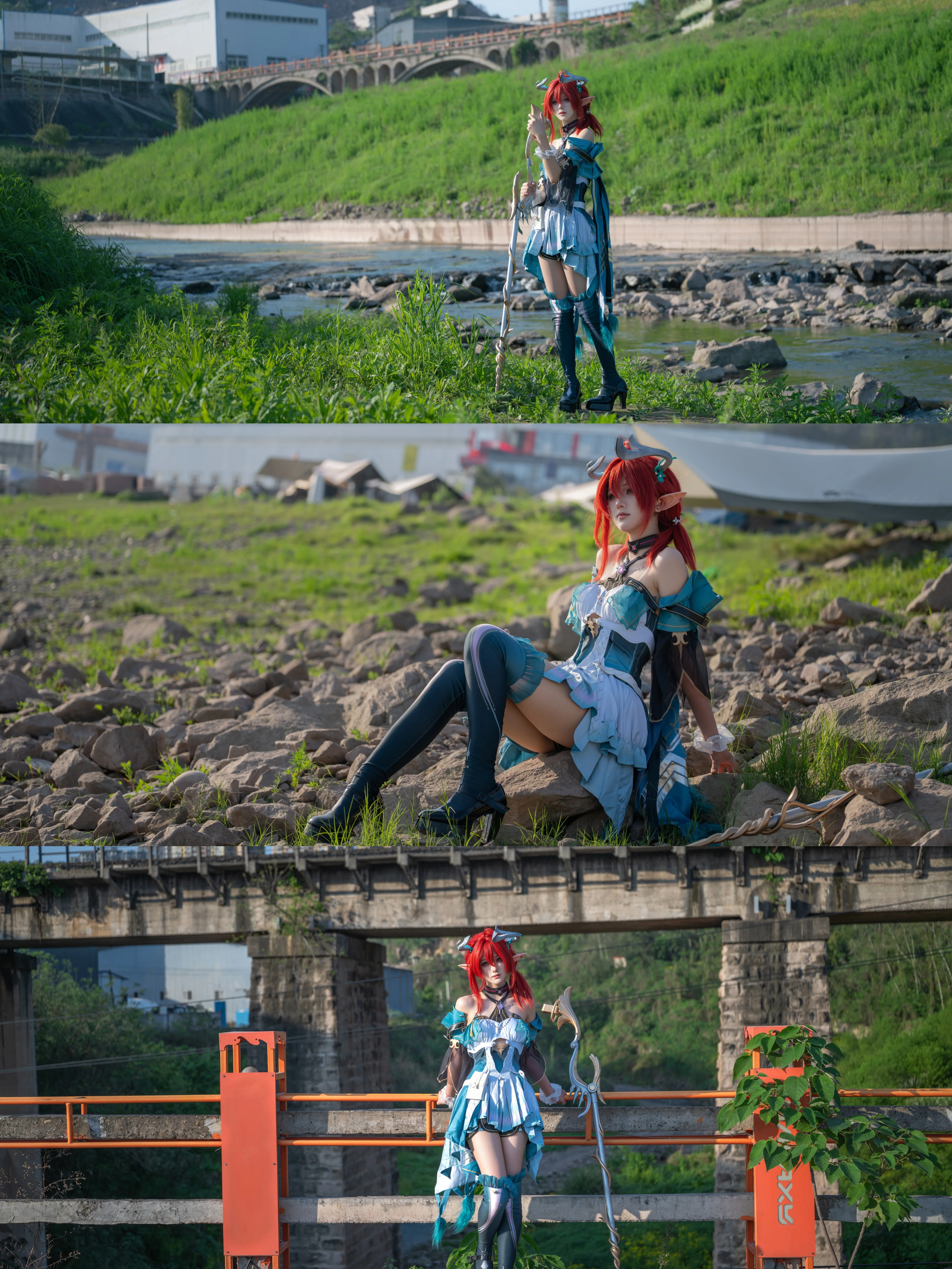 【アリアコスプレ】鳴潮の吟遊詩人、法杖を手に原野の歌を紡ぐ - 1 枚目
