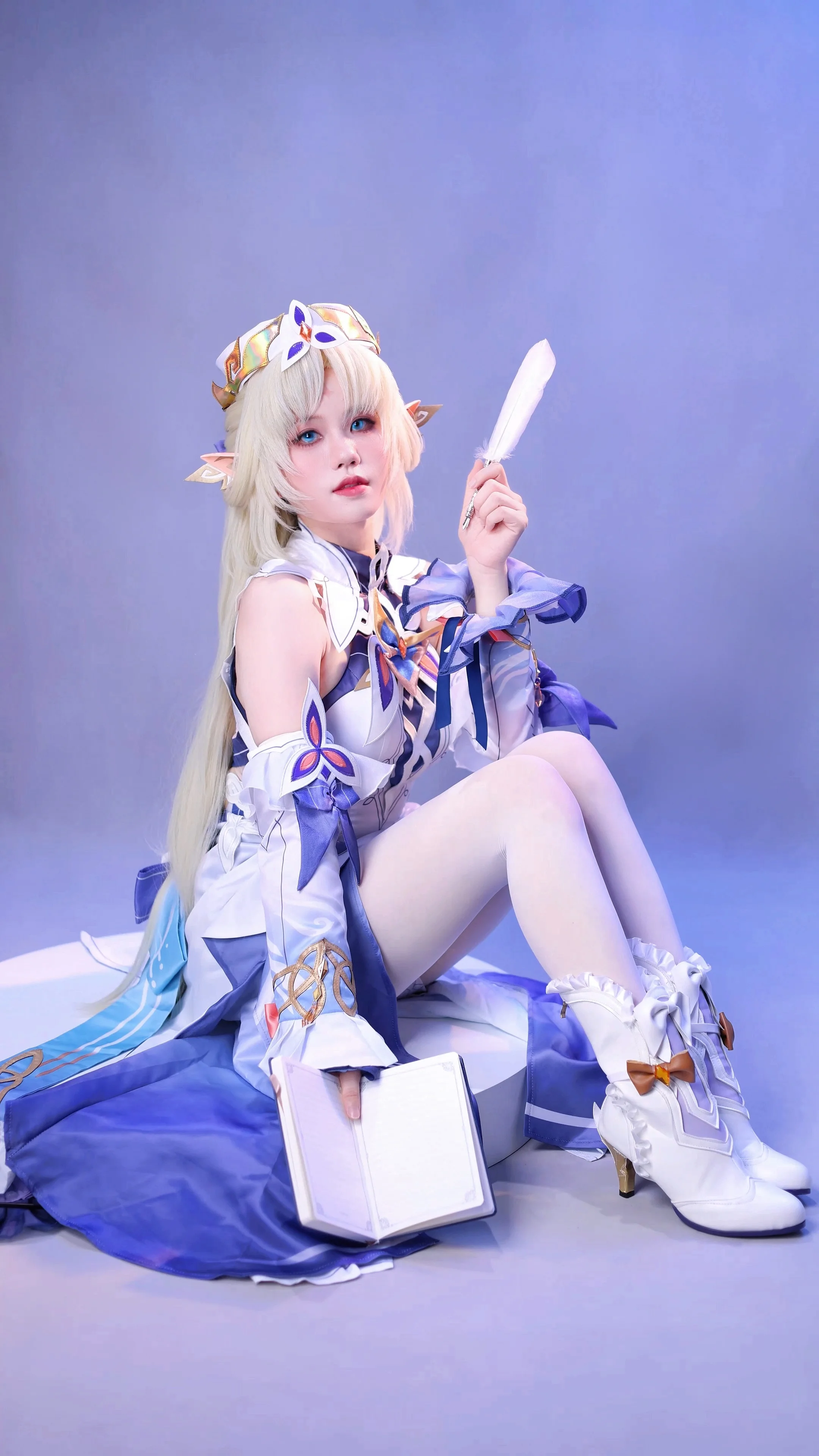 【ニコ コスプレ】原神「空月の歌」の優雅な瞬間を切り取って - 1 枚目