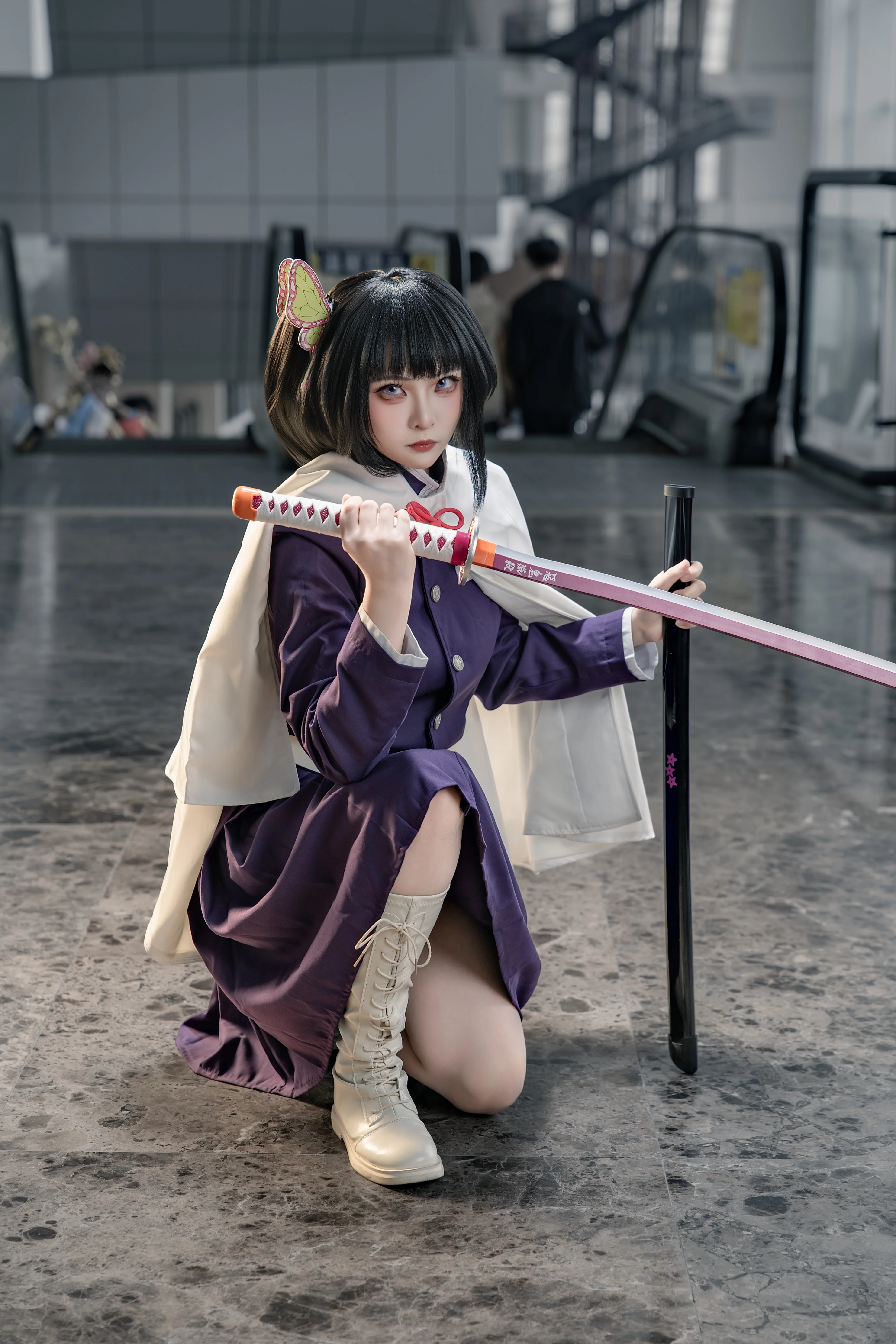【香奈乎cos】鬼灭之刃中的坚毅剑士，一刀斩断恶鬼的阴霾 - 第3张