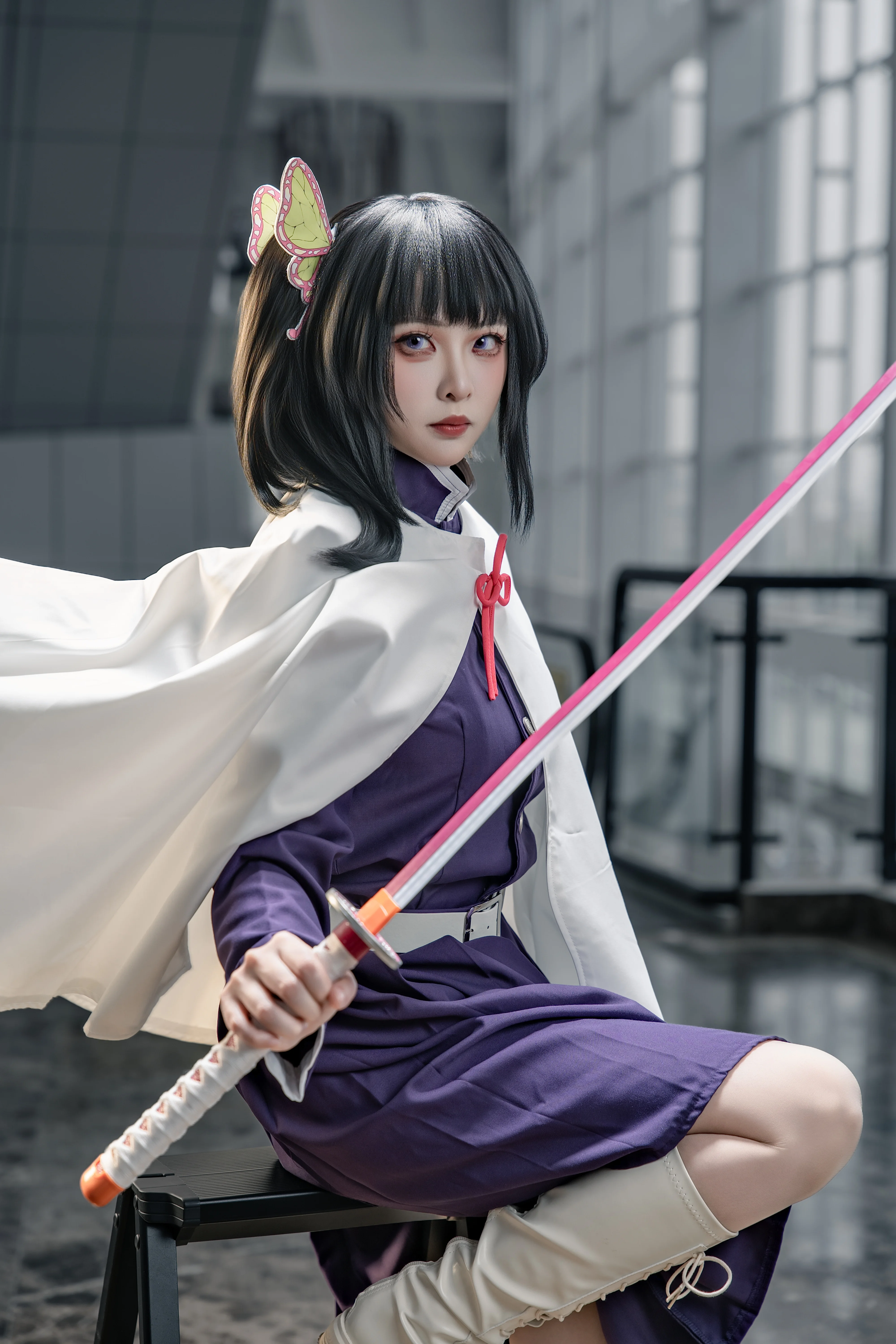 【香奈乎cos】鬼灭之刃中的坚毅剑士，一刀斩断恶鬼的阴霾 - 第4张