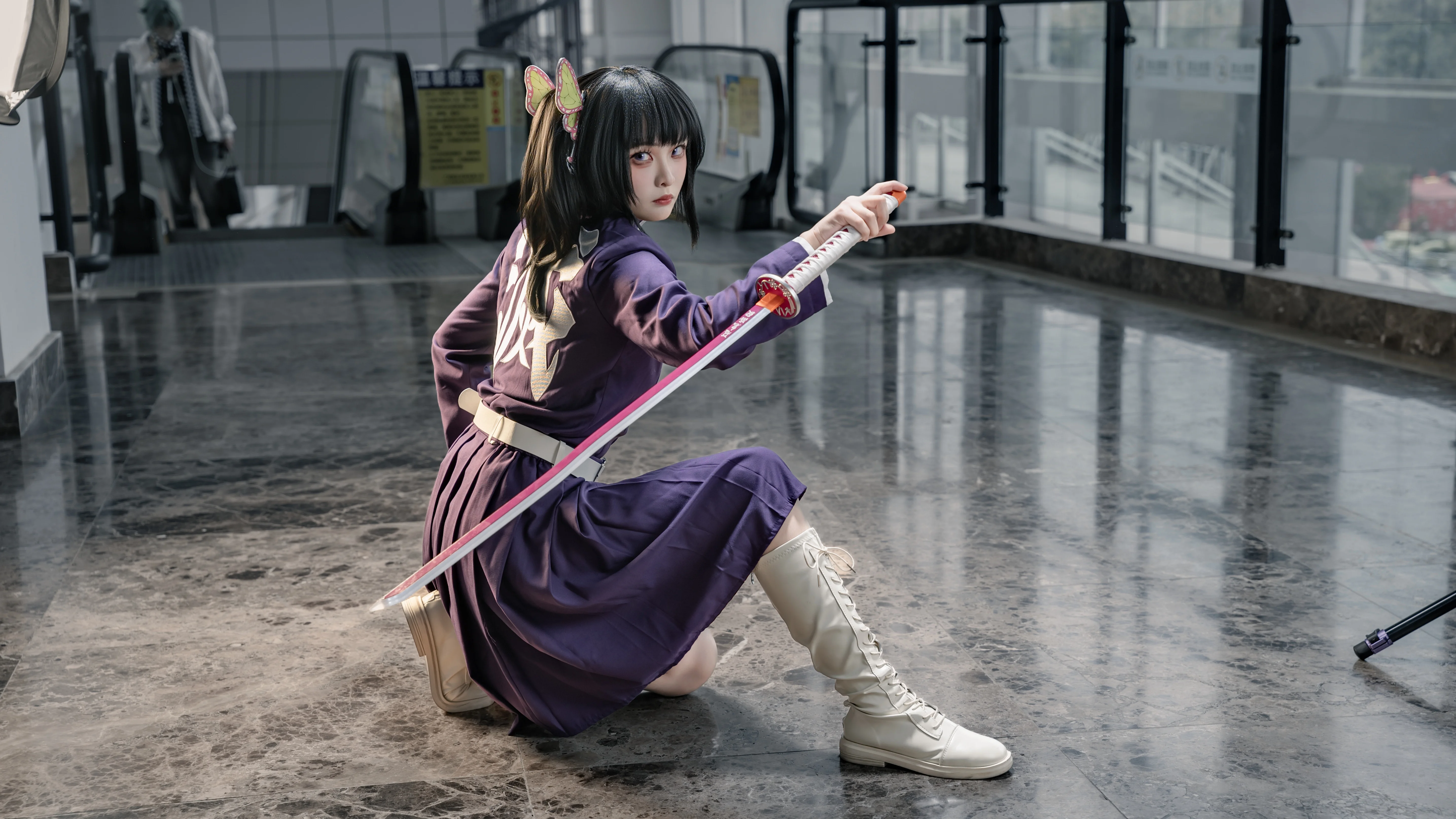 【香奈乎cos】鬼灭之刃中的坚毅剑士，一刀斩断恶鬼的阴霾 - 第5张