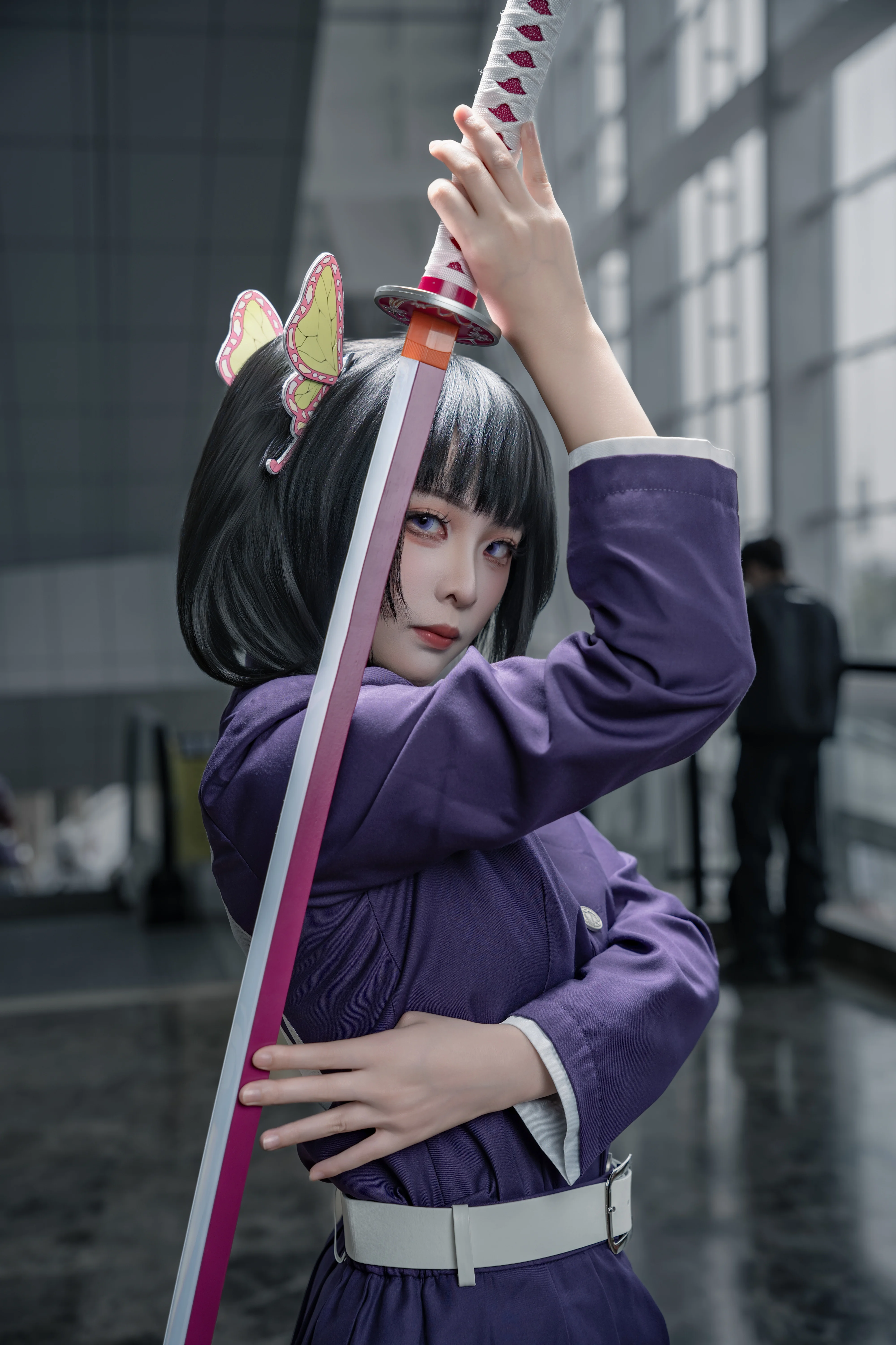 【香奈乎cos】鬼灭之刃中的坚毅剑士，一刀斩断恶鬼的阴霾 - 第6张