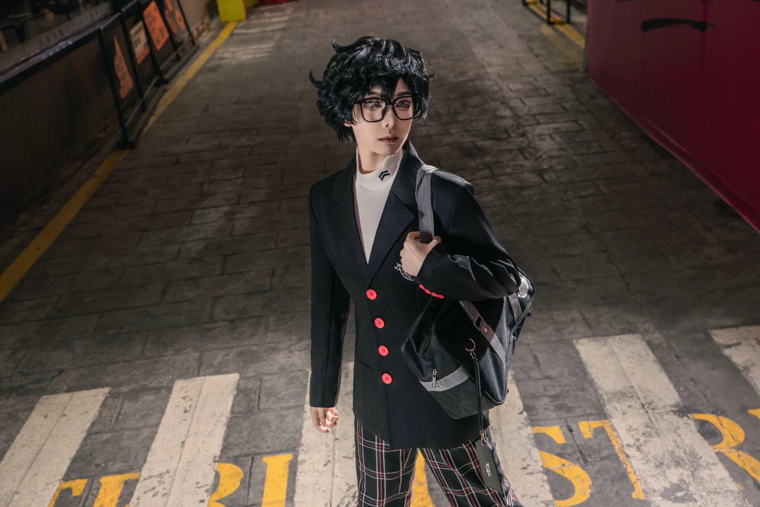 【雨宫莲cos】P5R的午夜街头，与双叶共赴都市的夜色 - 第1张