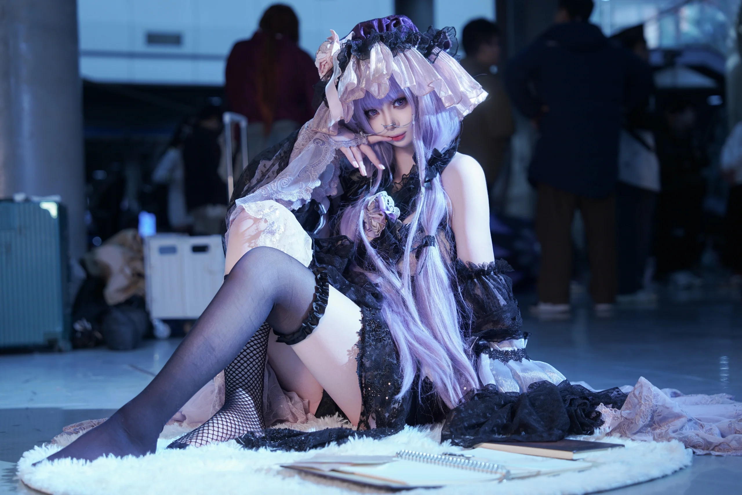 【パチュリー コスプレ】東方Projectの隠世の魔法使い