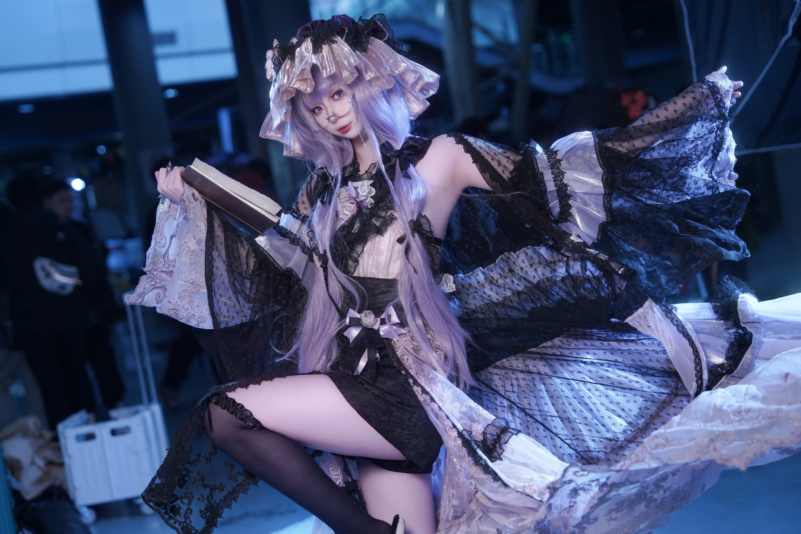 【パチュリー コスプレ】東方Projectの隠世の魔法使い - 4 枚目
