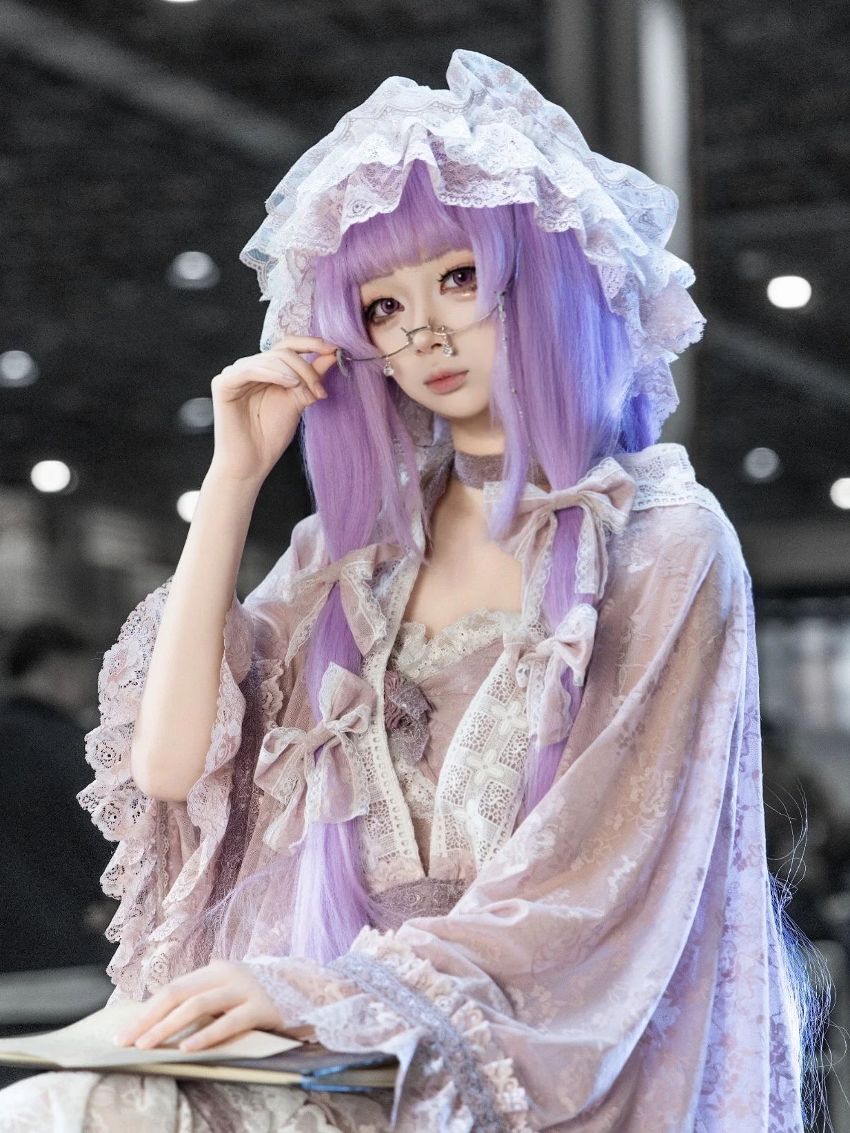 【帕秋莉cos】東方Project裡的香草，帶著魔法書來漫展啦 - 第 1 張
