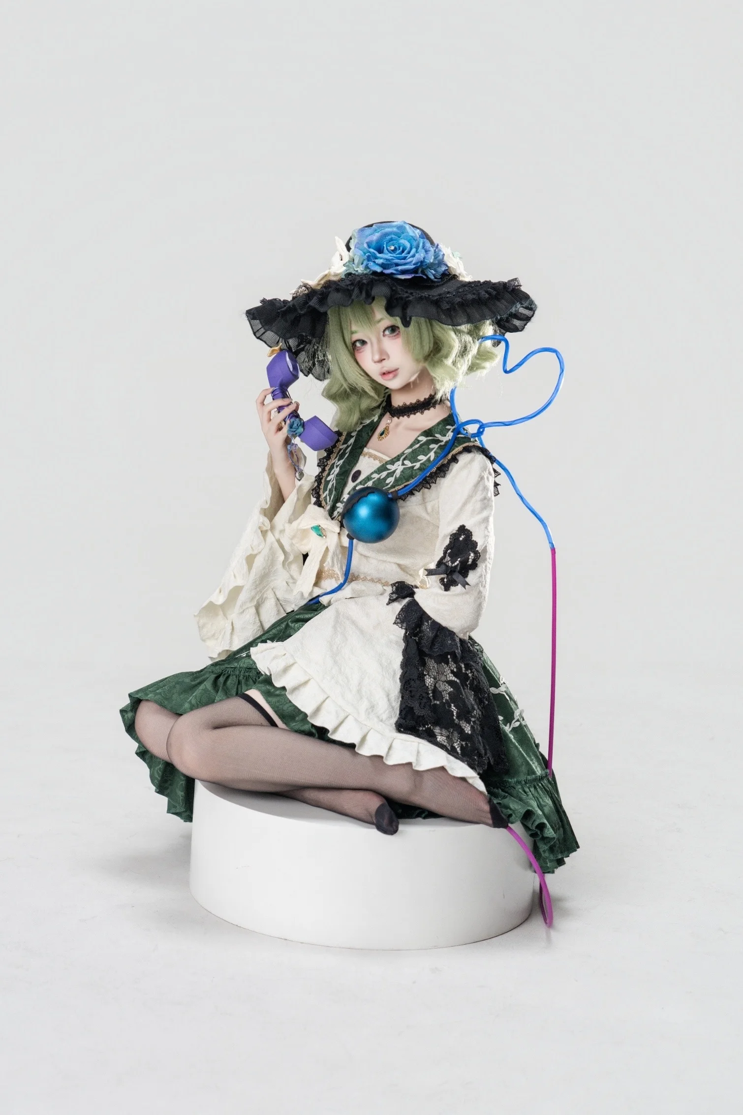 【古明地恋cos】东方Project里的无意识少女，电话线缠绕的日常 - 第 1 张