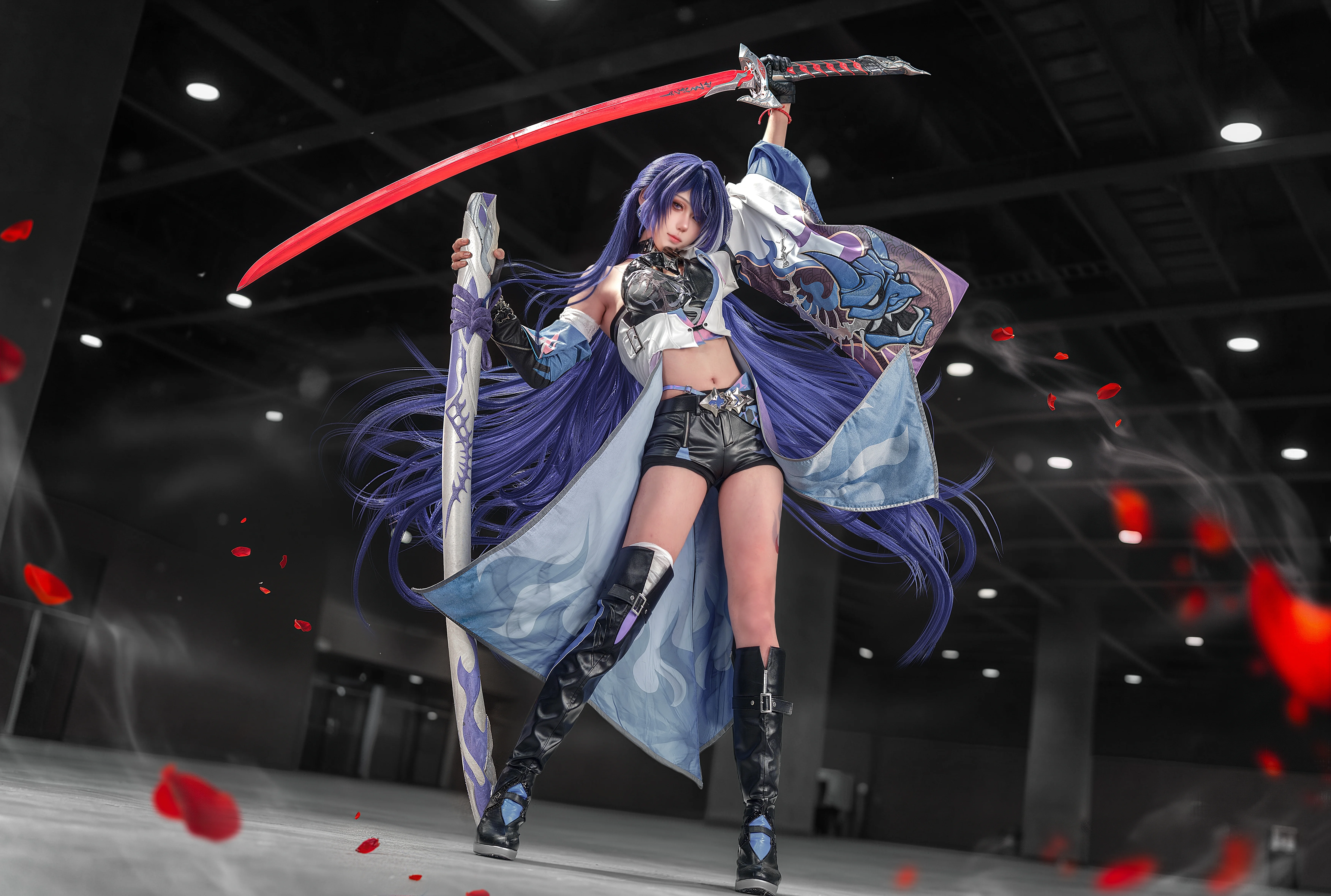 【黄泉cos】寂灭中的剑影，重塑崩坏星穹铁道的凛冽美 - 第3张