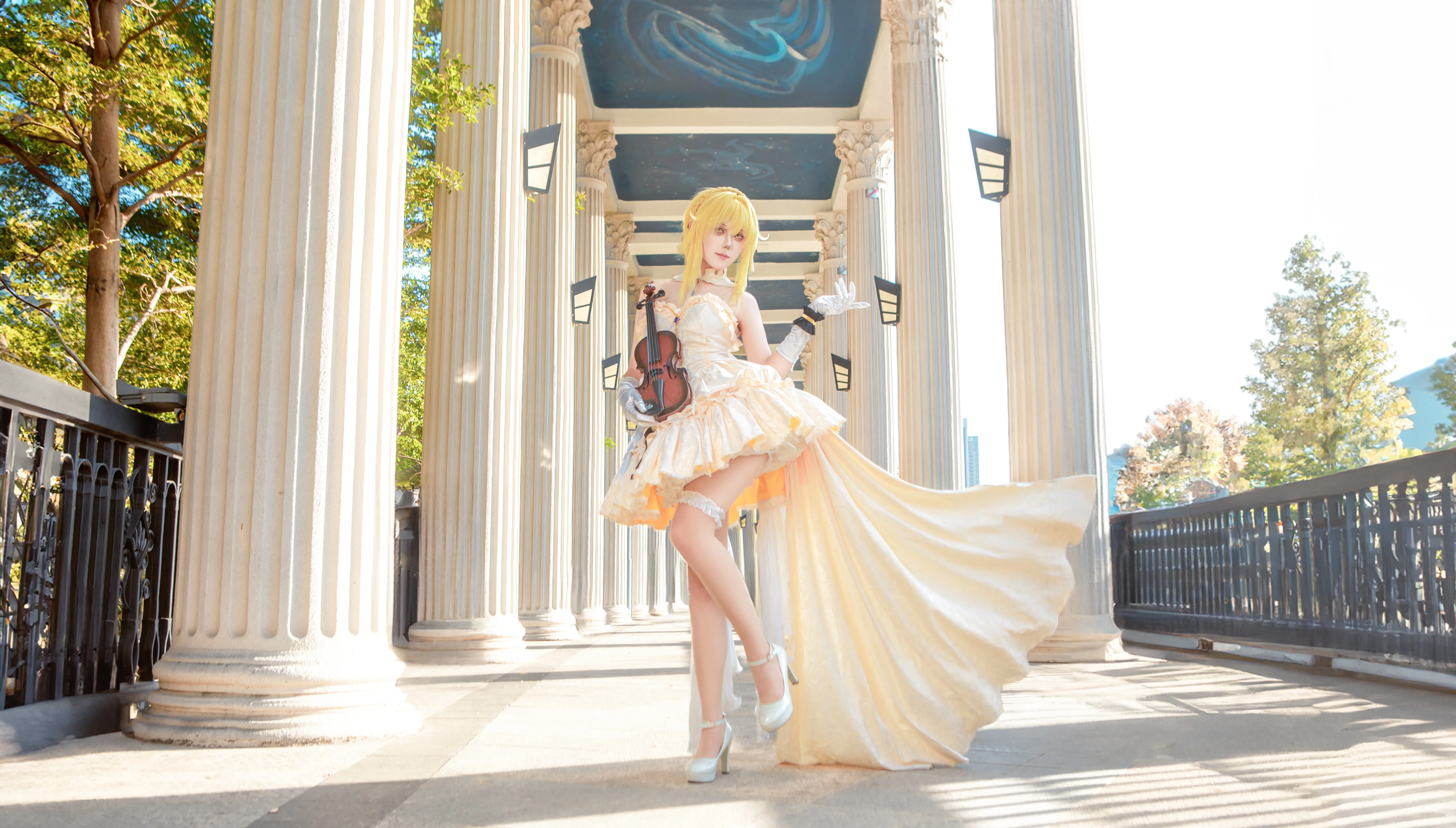 Cosplay Moments in a Vintage Sea of Books - Image 10