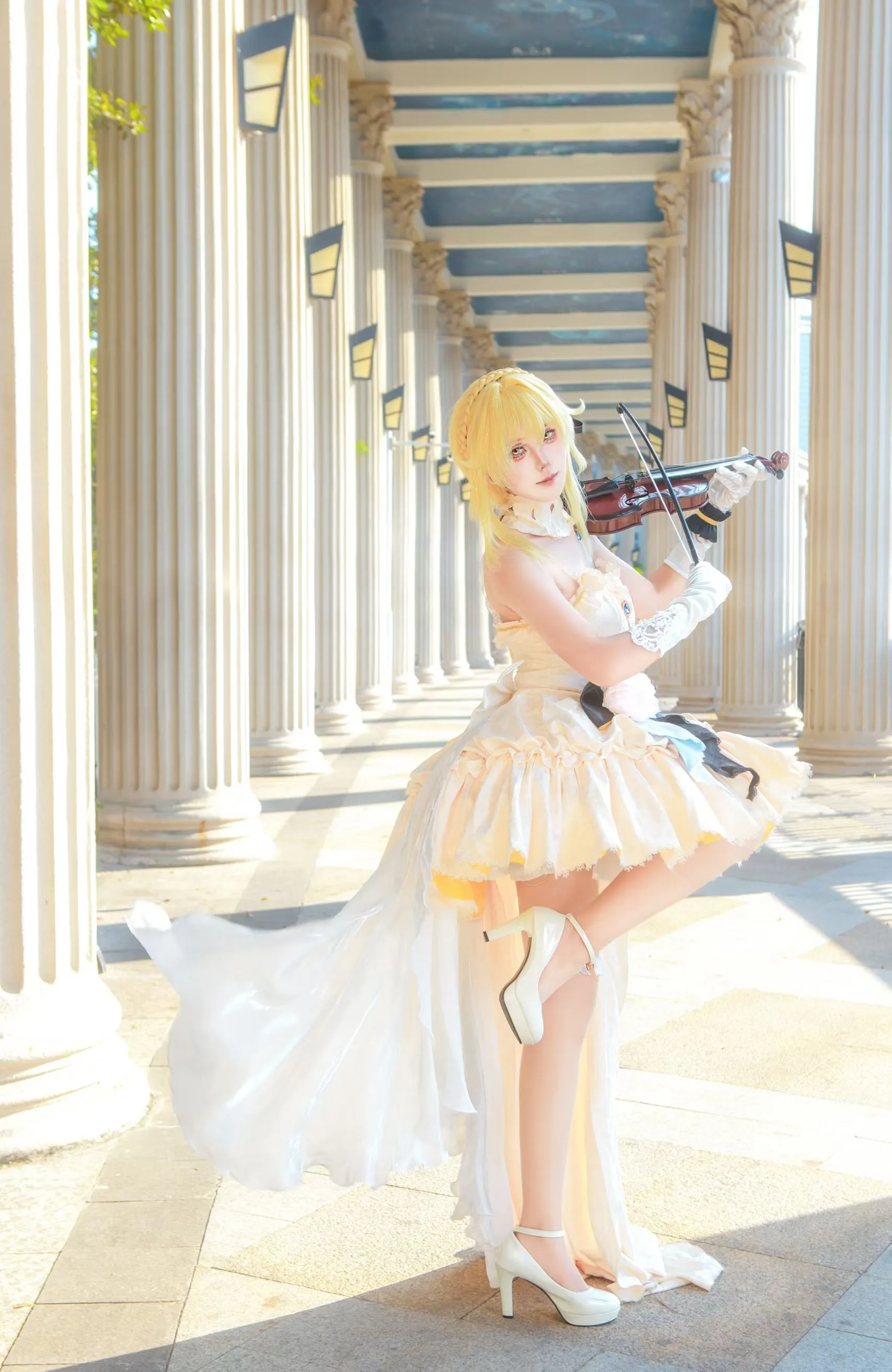 Cosplay Moments in a Vintage Sea of Books - Image 8