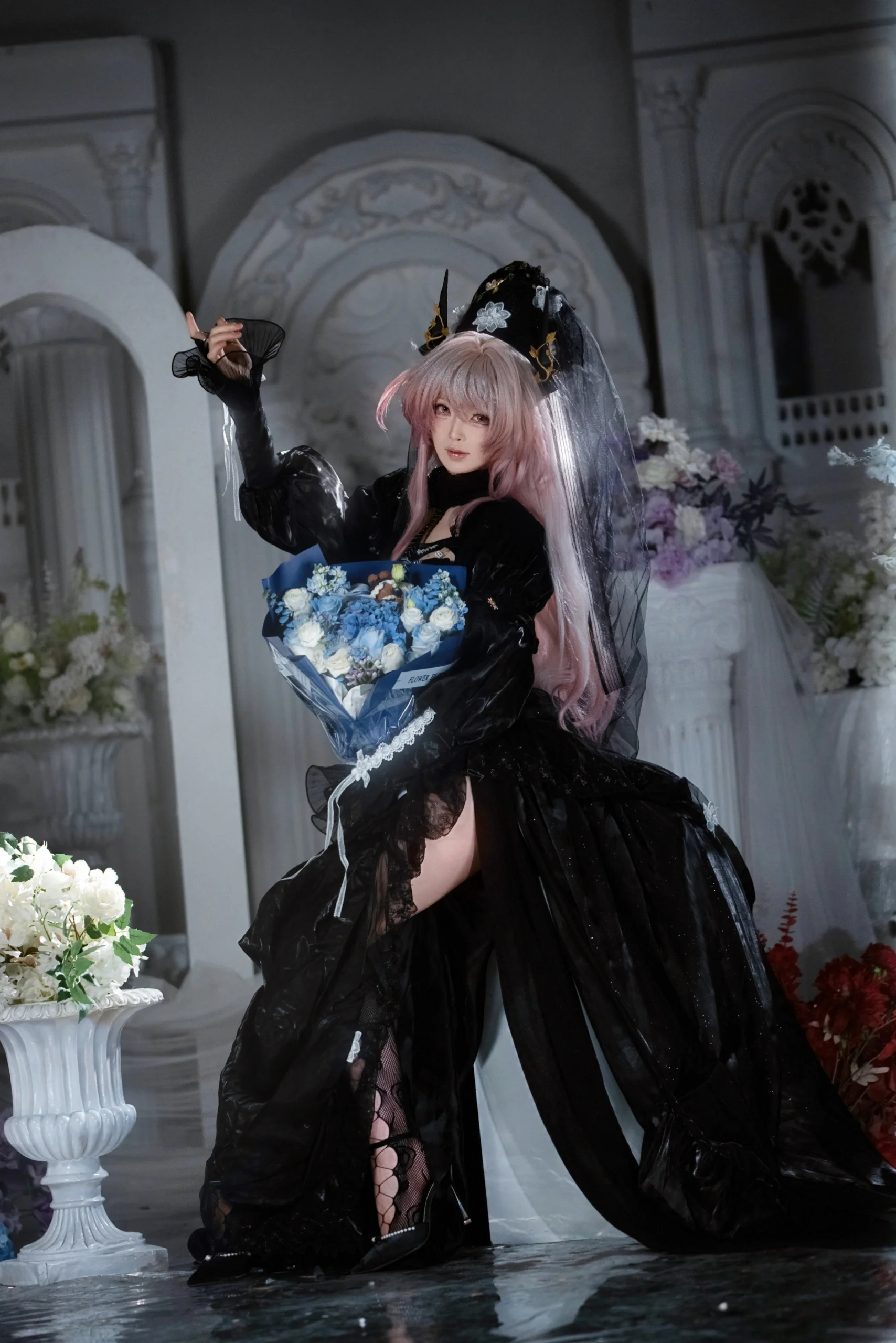 【特蕾西娅cos】明日方舟魔王追悼，这组暗黑风真的很顶 - 第 4 张