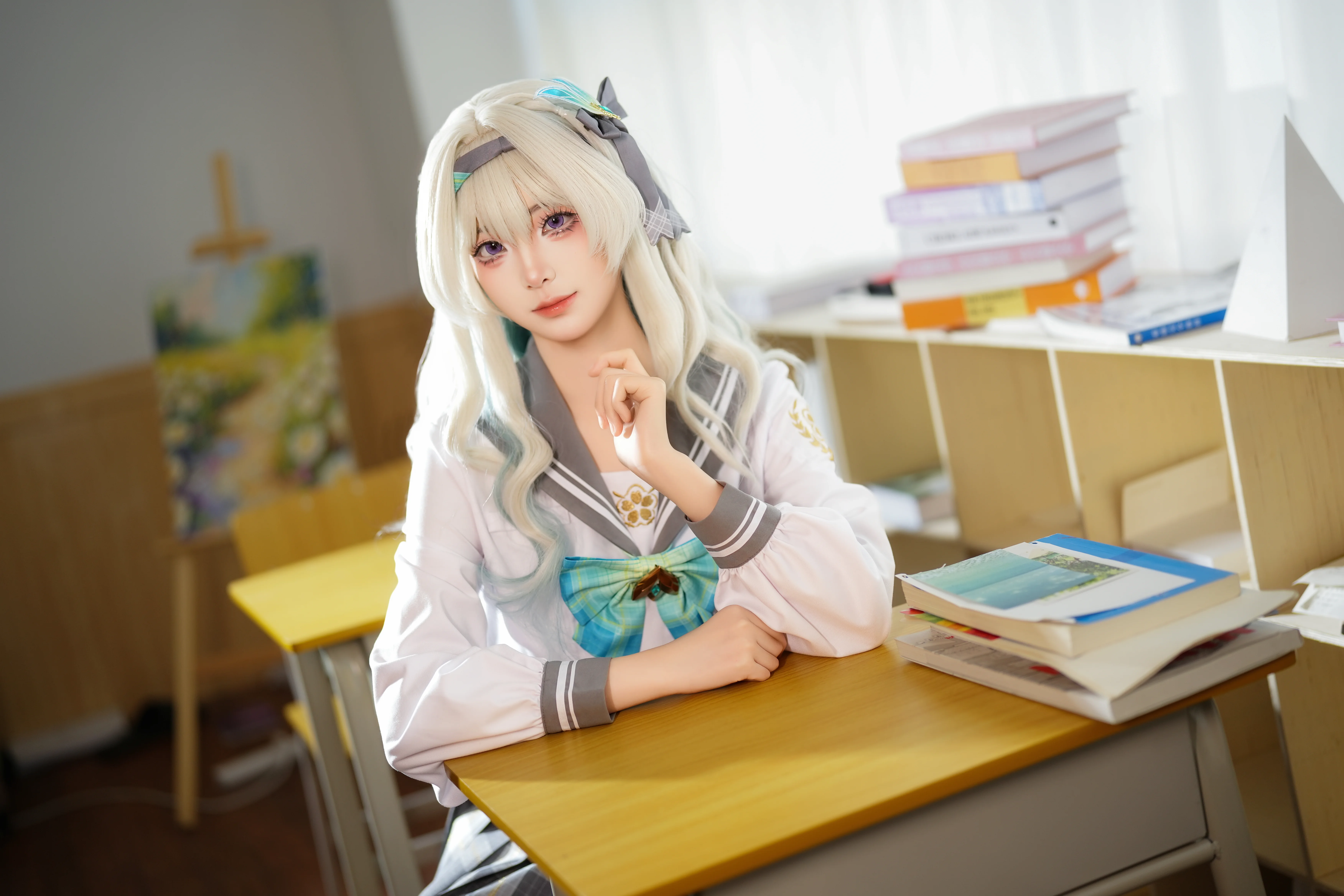 【崩壊：スターレイル ホタル コスプレ】春の贈り物・学園特輯