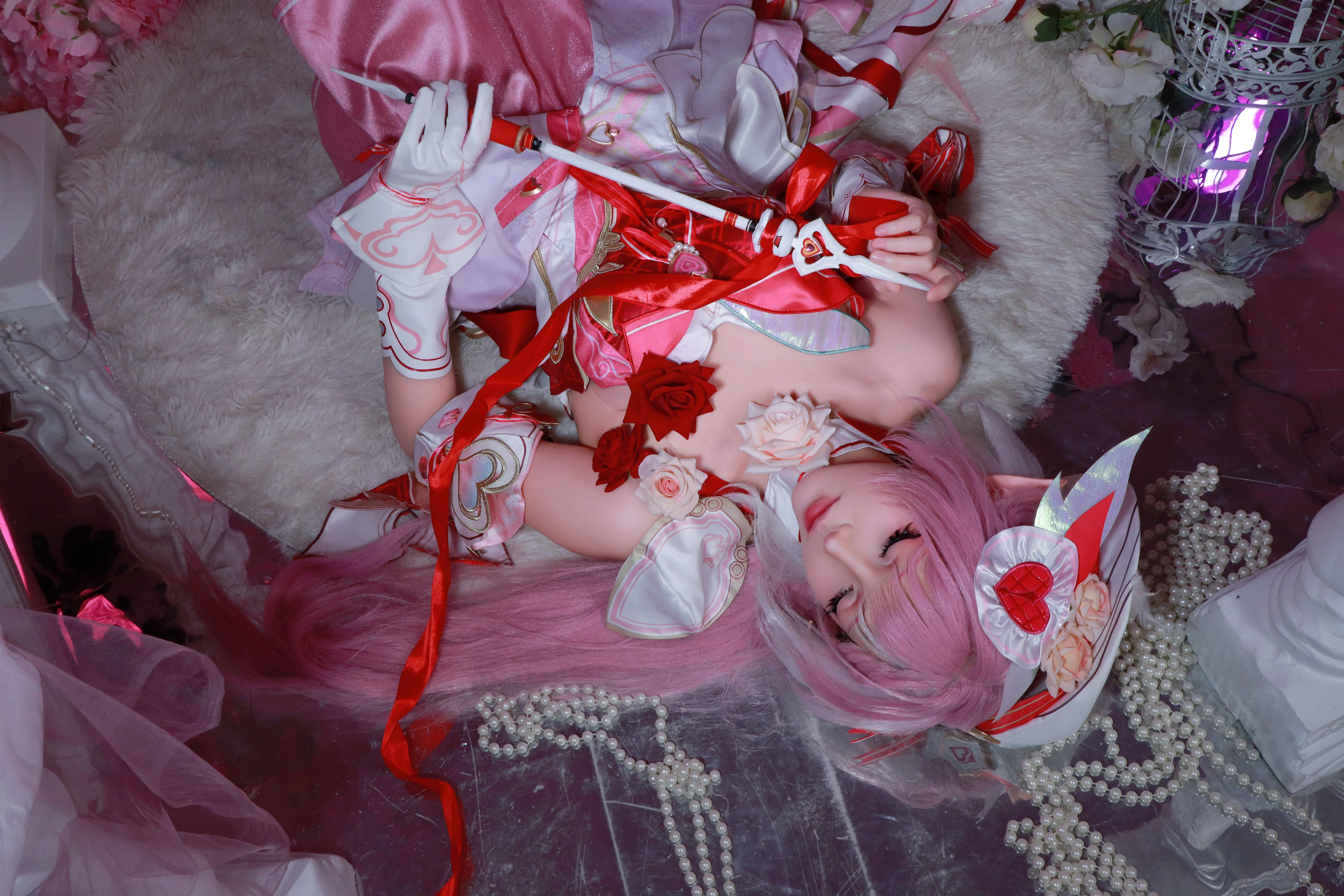 【エリシア コスプレ】ピンクの妖精さんのアフタヌーンティーパーティー（崩壊3rd） - 2 枚目