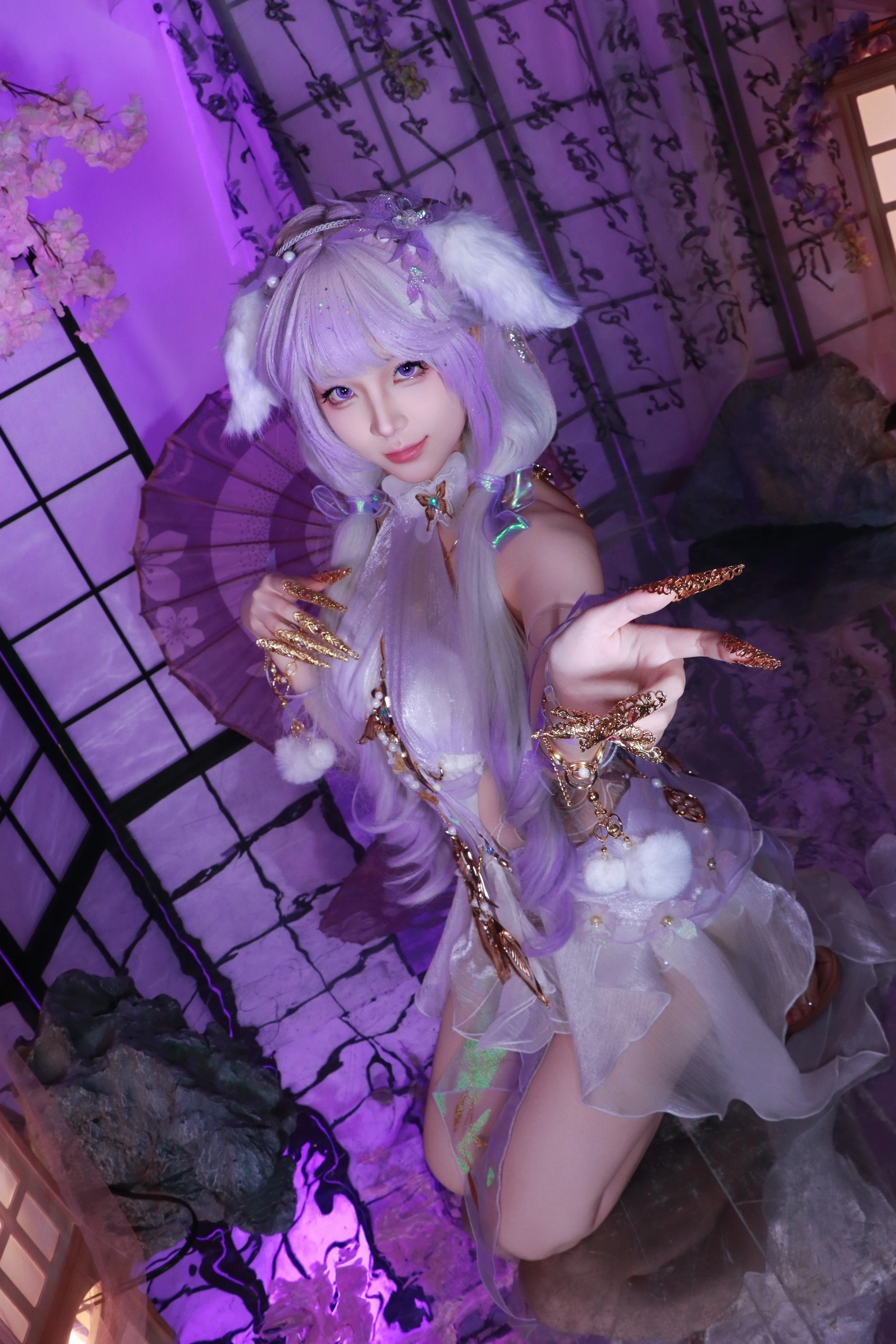 【春不敛cos】在紫色的幻境中捕捉灵动的仙气 - 第3张