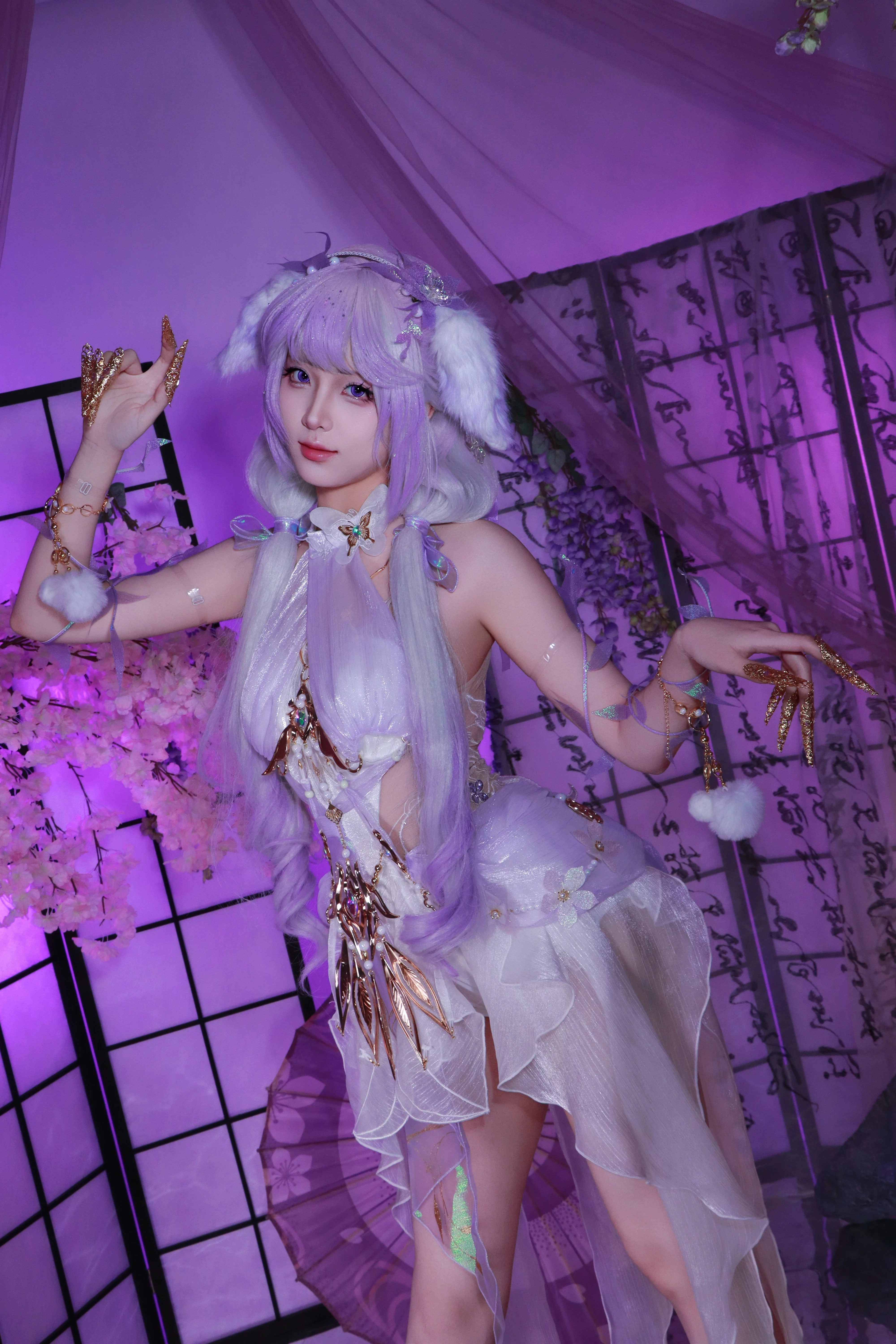 【春不敛cos】在紫色的幻境中捕捉灵动的仙气 - 第4张