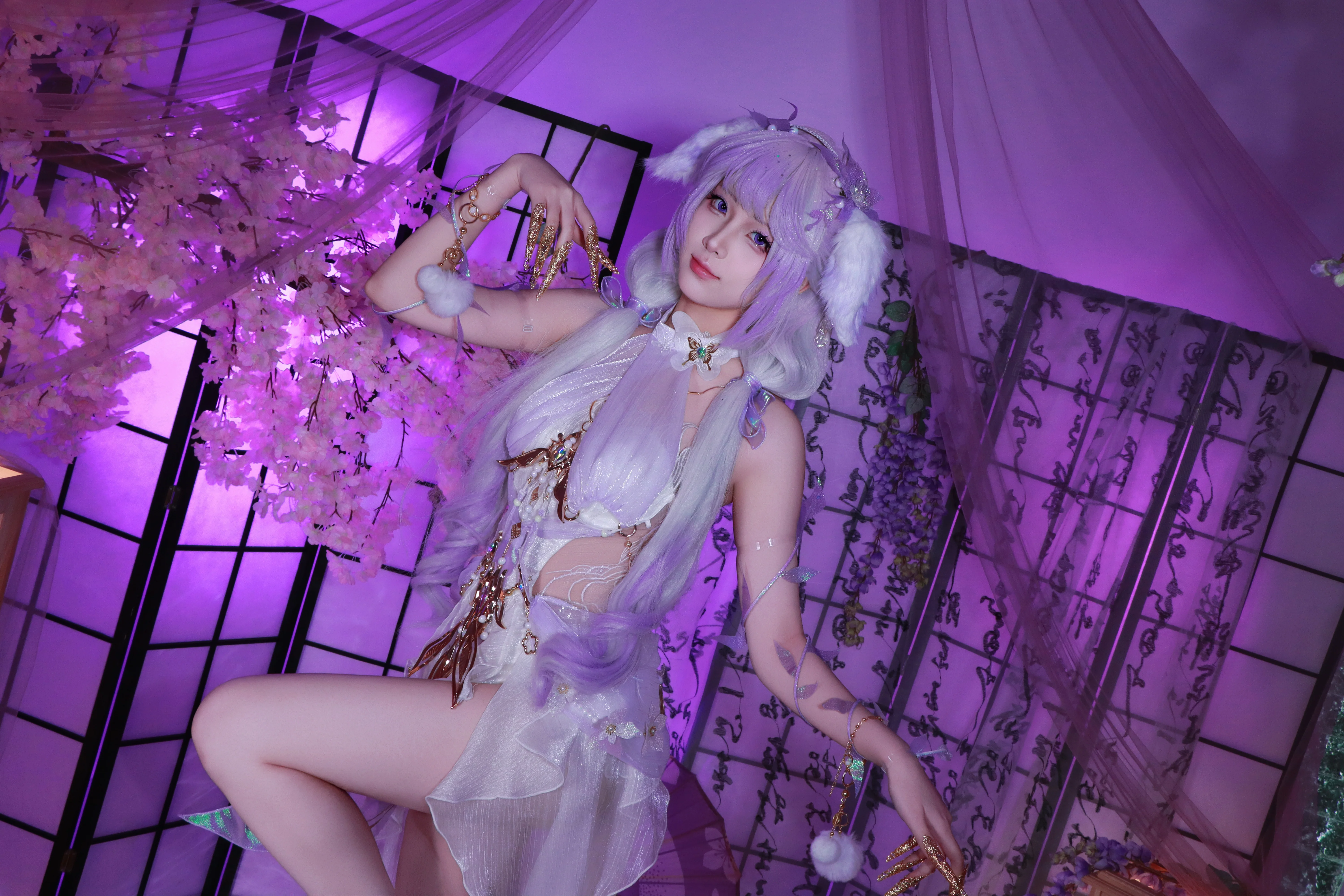 【春不敛cos】在紫色的幻境中捕捉灵动的仙气 - 第5张
