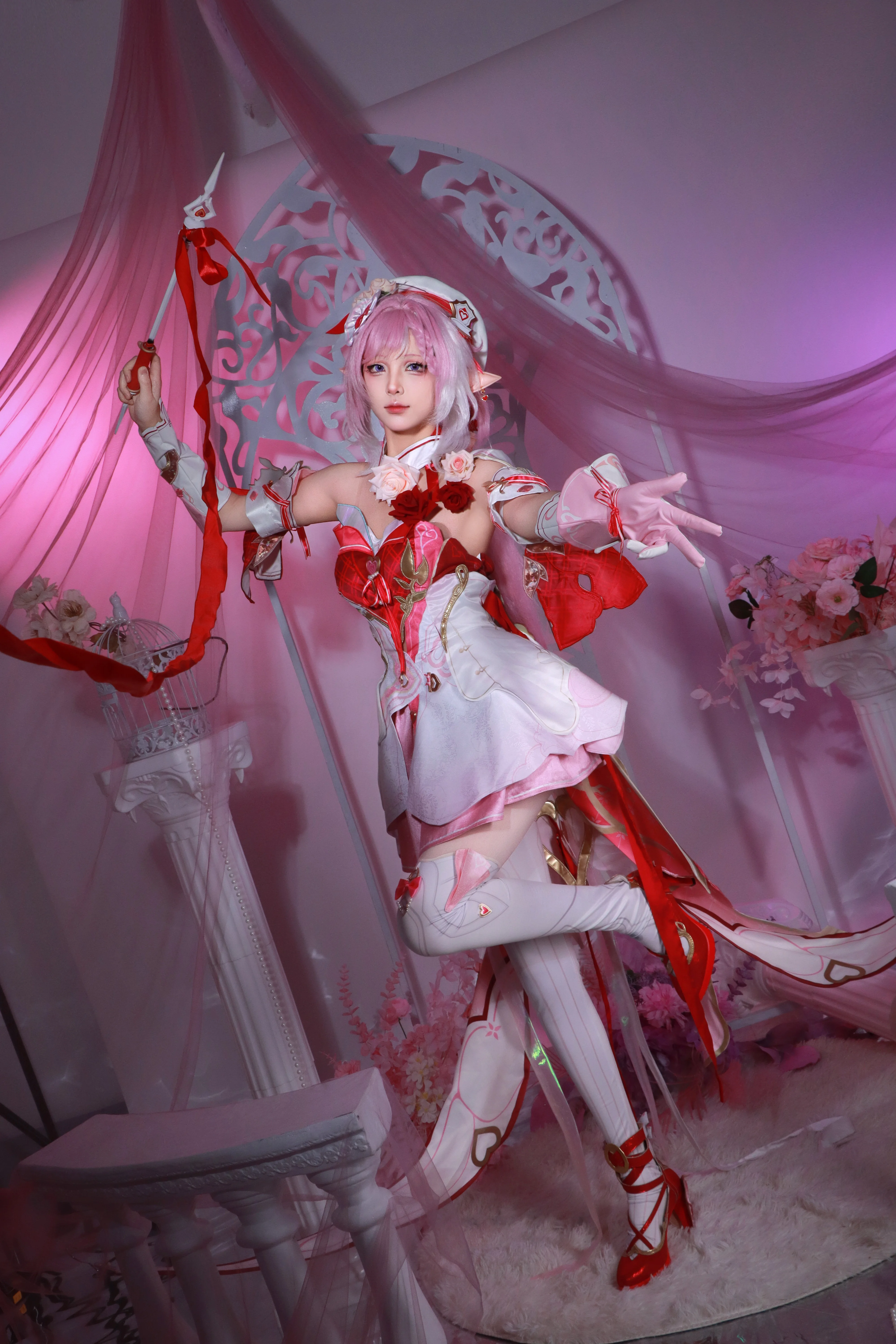 【エリシア コスプレ】崩壊 3rd 愛と願いの妖精、紅い糸が運命を紡ぐ瞬間 - 1 枚目