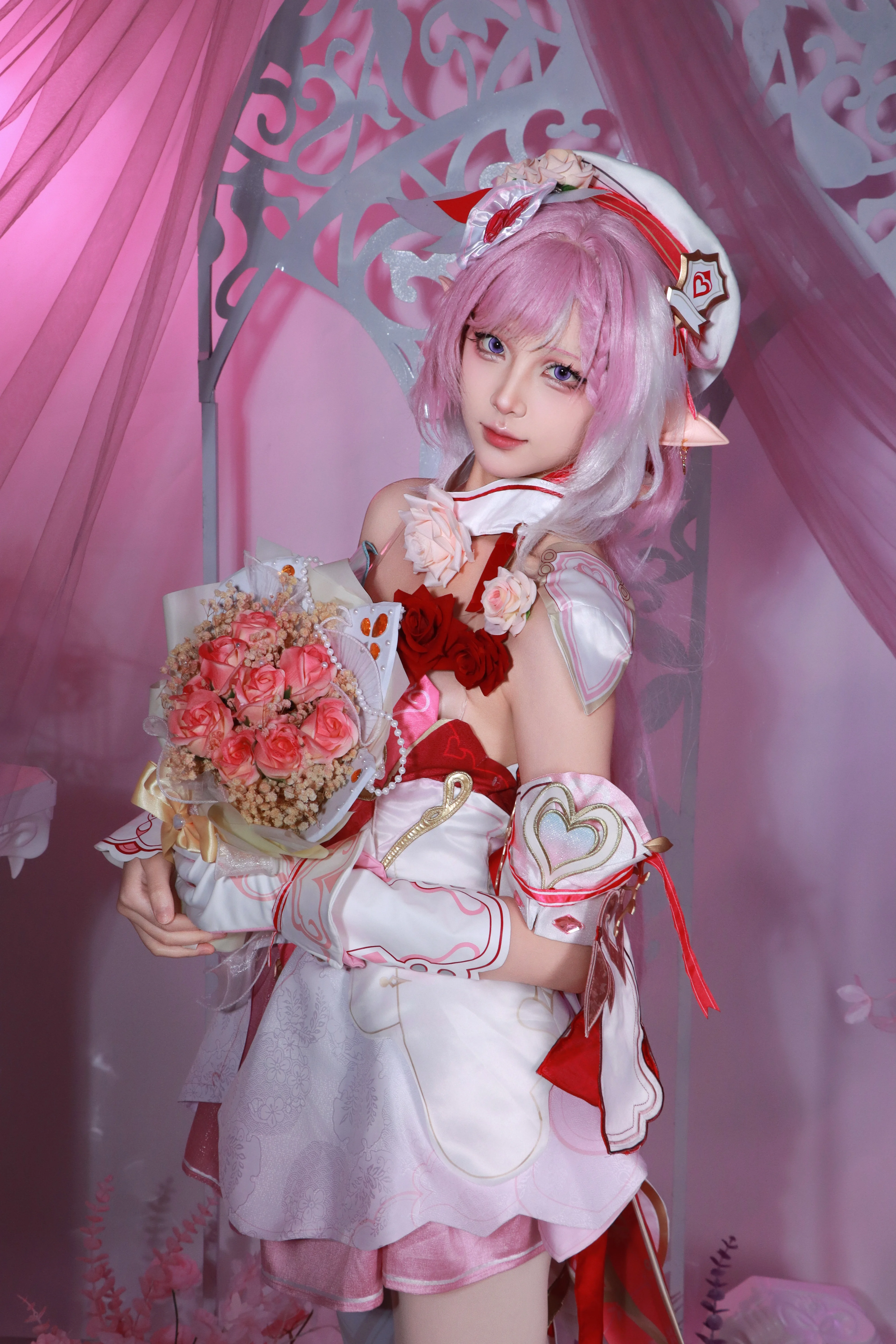 【エリシア コスプレ】崩壊 3rd 愛と願いの妖精、紅い糸が運命を紡ぐ瞬間