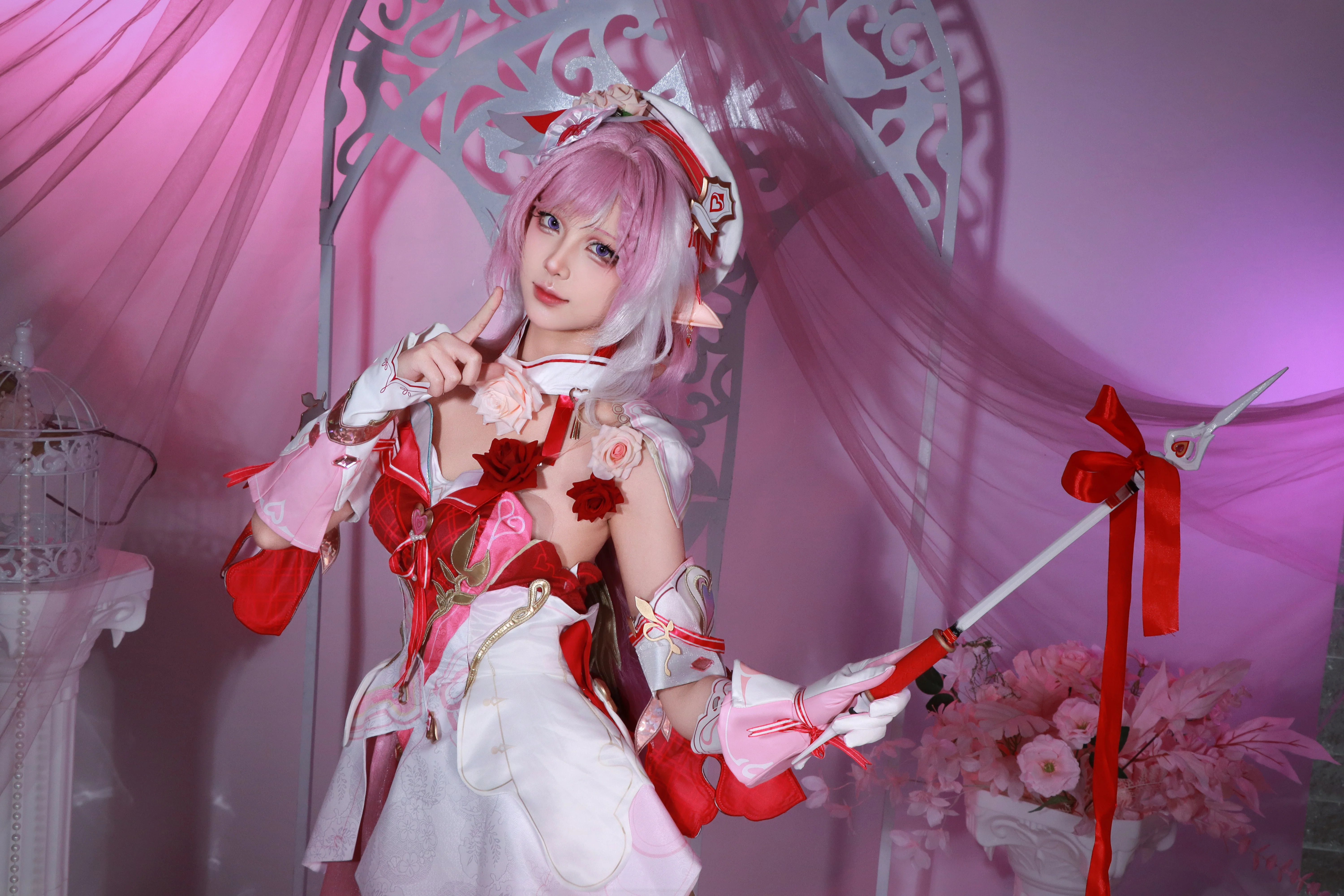 【エリシア コスプレ】崩壊 3rd 愛と願いの妖精、紅い糸が運命を紡ぐ瞬間 - 3 枚目