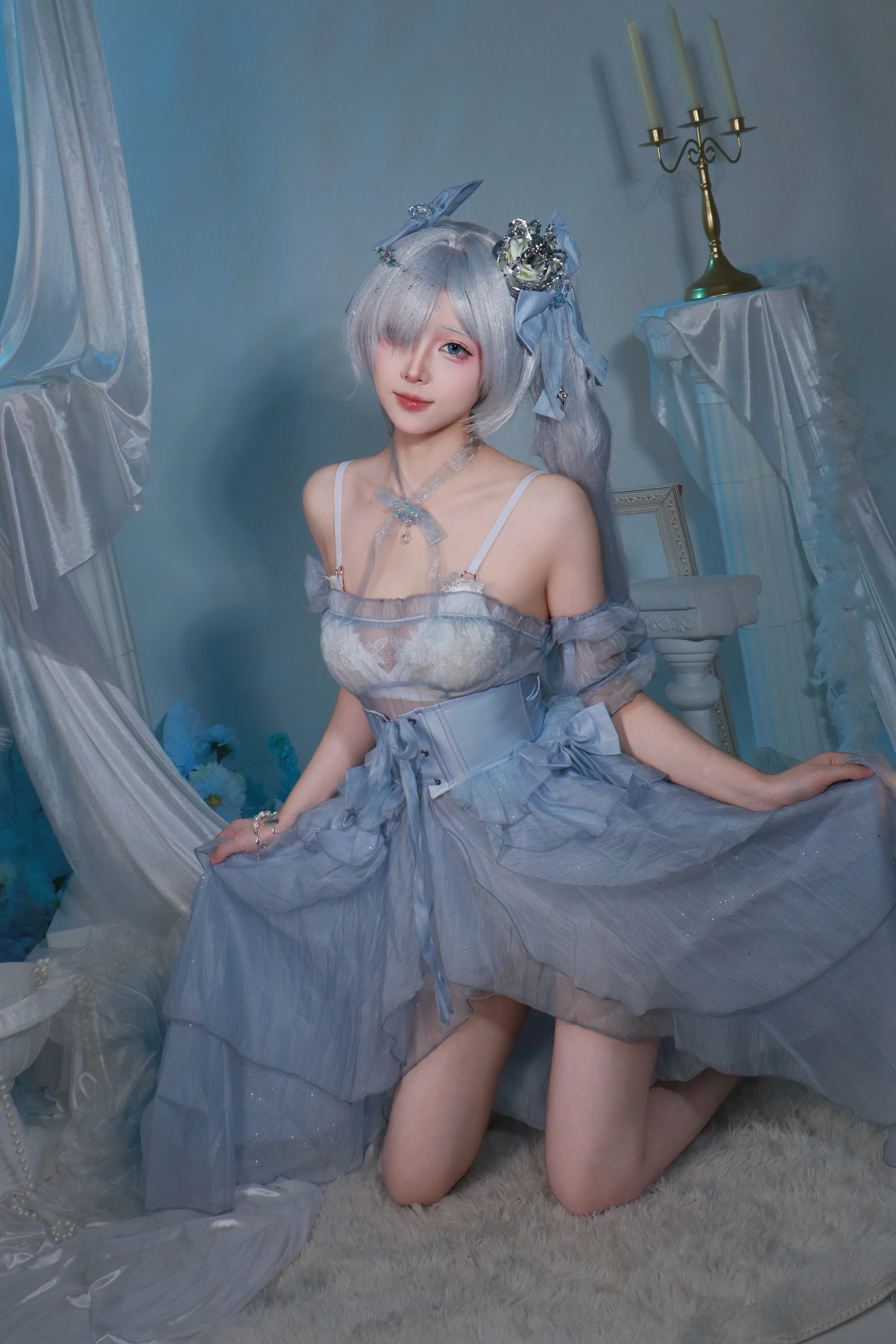 【灰姑娘cos】胜利女神妮姬，在寒冬中寻找属于我的水晶鞋 - 第 1 张