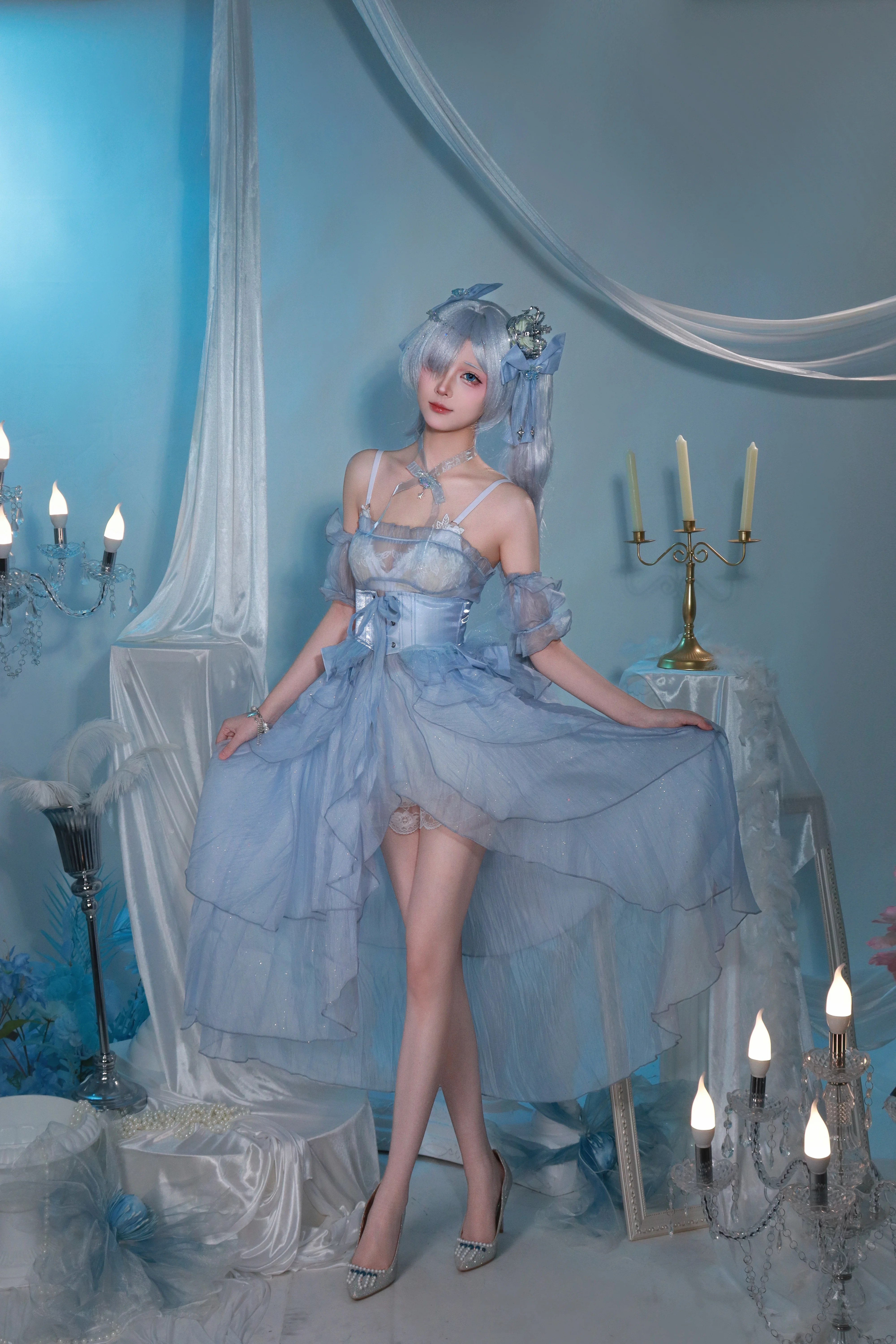 【灰姑娘cos】胜利女神妮姬，在寒冬中寻找属于我的水晶鞋