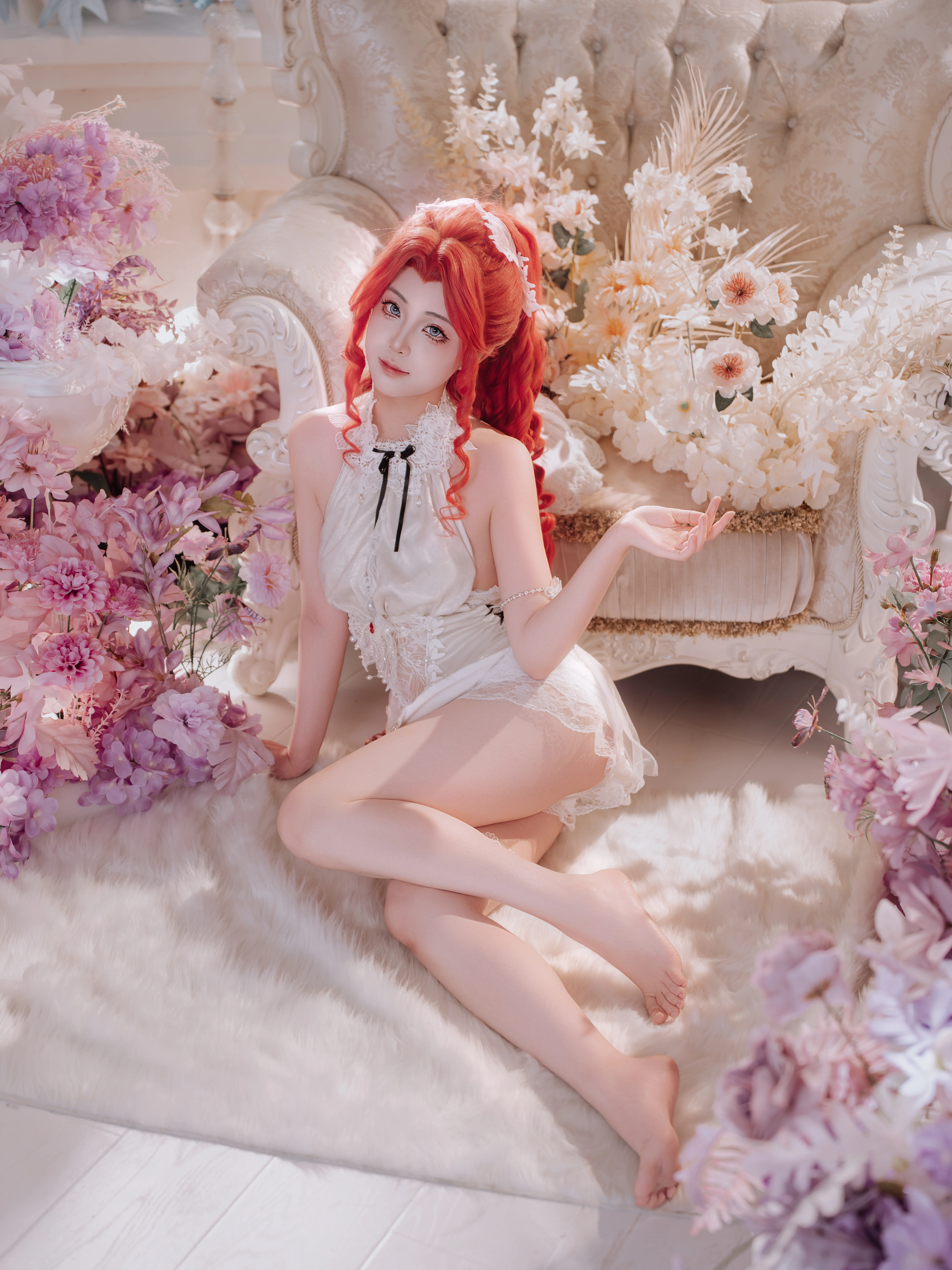 【席拉cos】永劫无间的红发少女，缎光里的梦幻午后