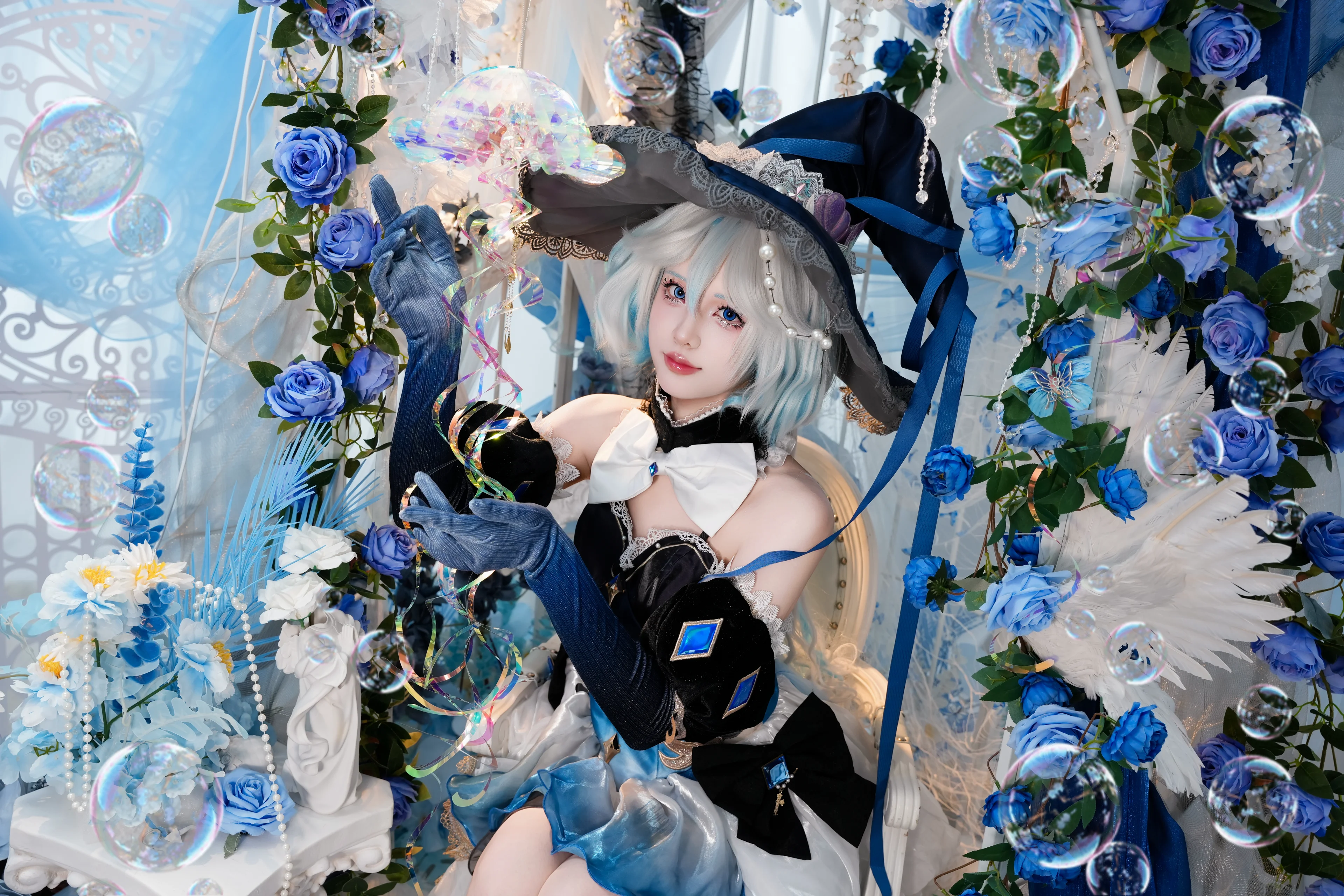 【芙寧娜cos】原神裡的深海來信，水元素與藍玫瑰的碰撞 - 第 4 張