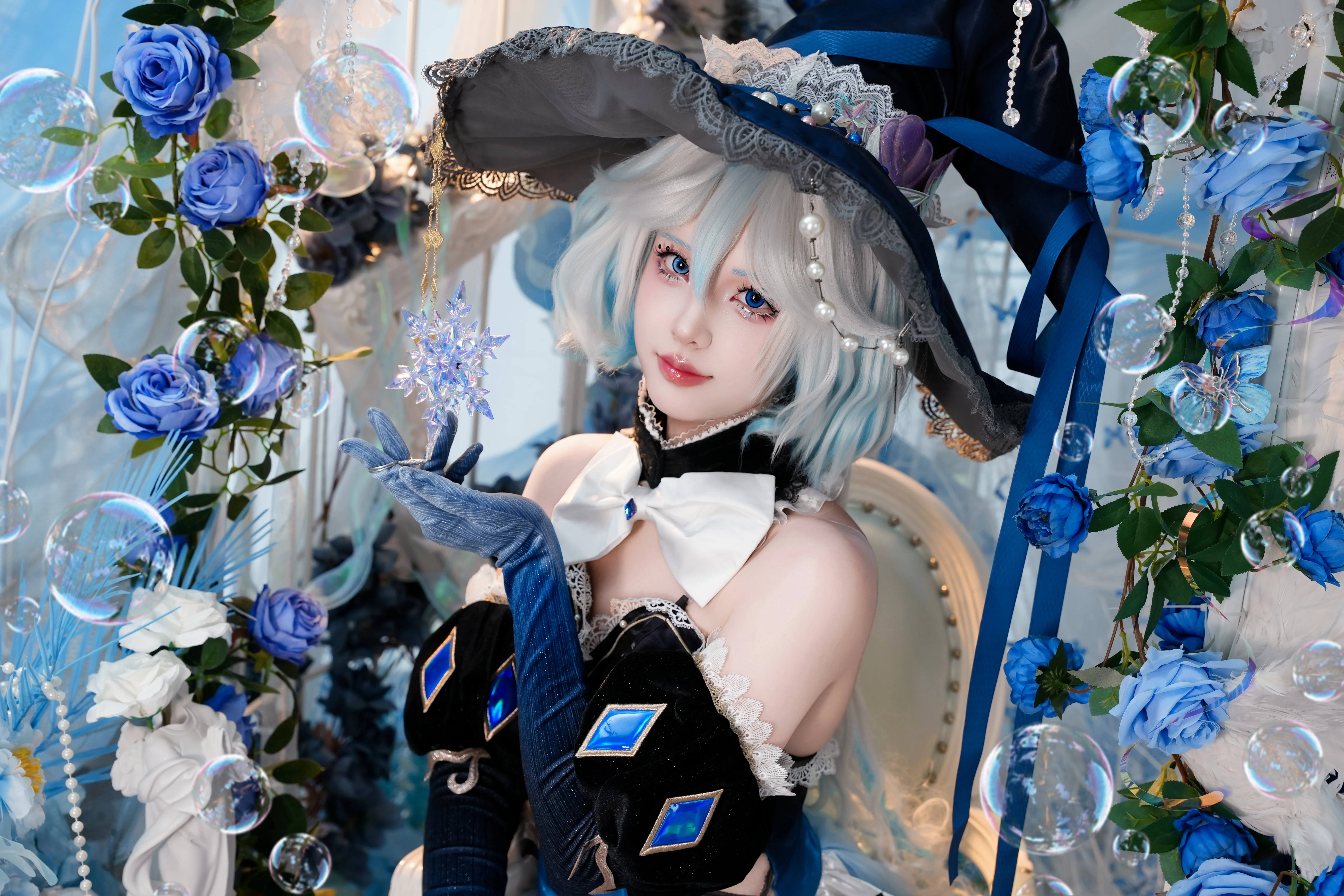 【芙寧娜cos】原神裡的深海來信，水元素與藍玫瑰的碰撞 - 第 5 張