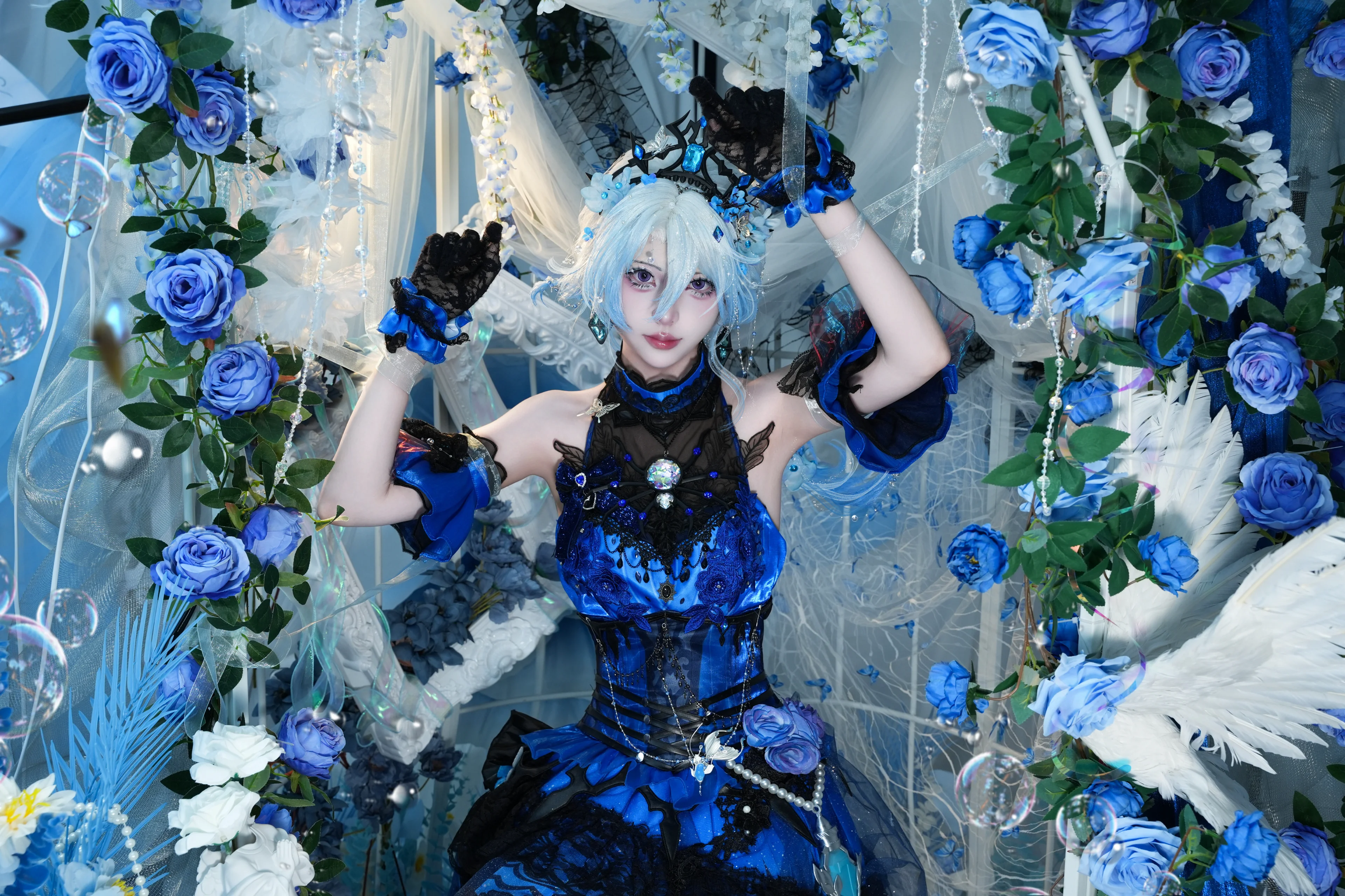 【第五人格渔女cos】引梦人蓝黑交织的幻境巡游 - 第 2 张